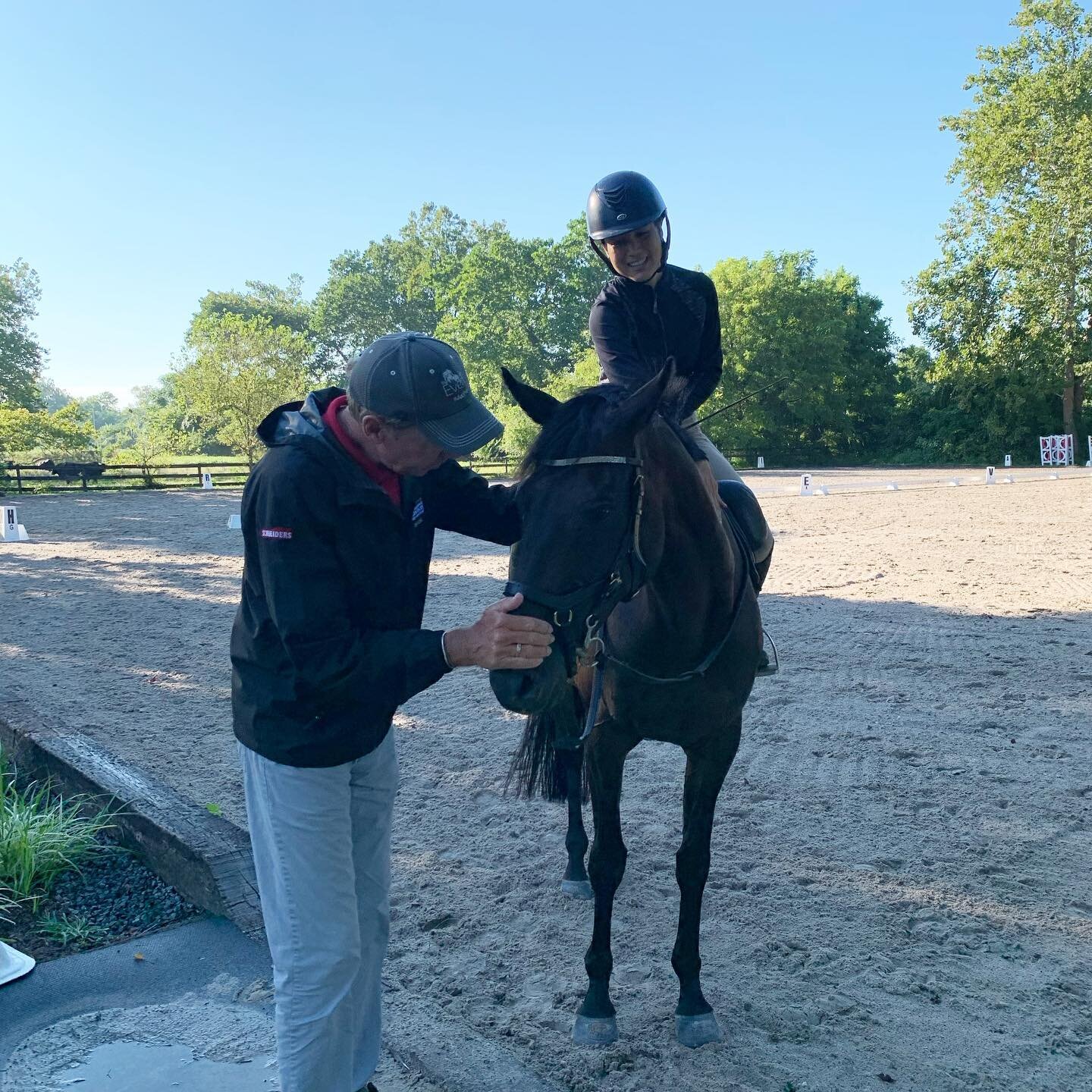 Learned some really fun and helpful dressage exercises from Peter Gray this week! So thankful to ride with him, and on nice horses like Gryff too. Felt a bit like fall this morning, which was nice, but a little bittersweet as it does mean summer is g