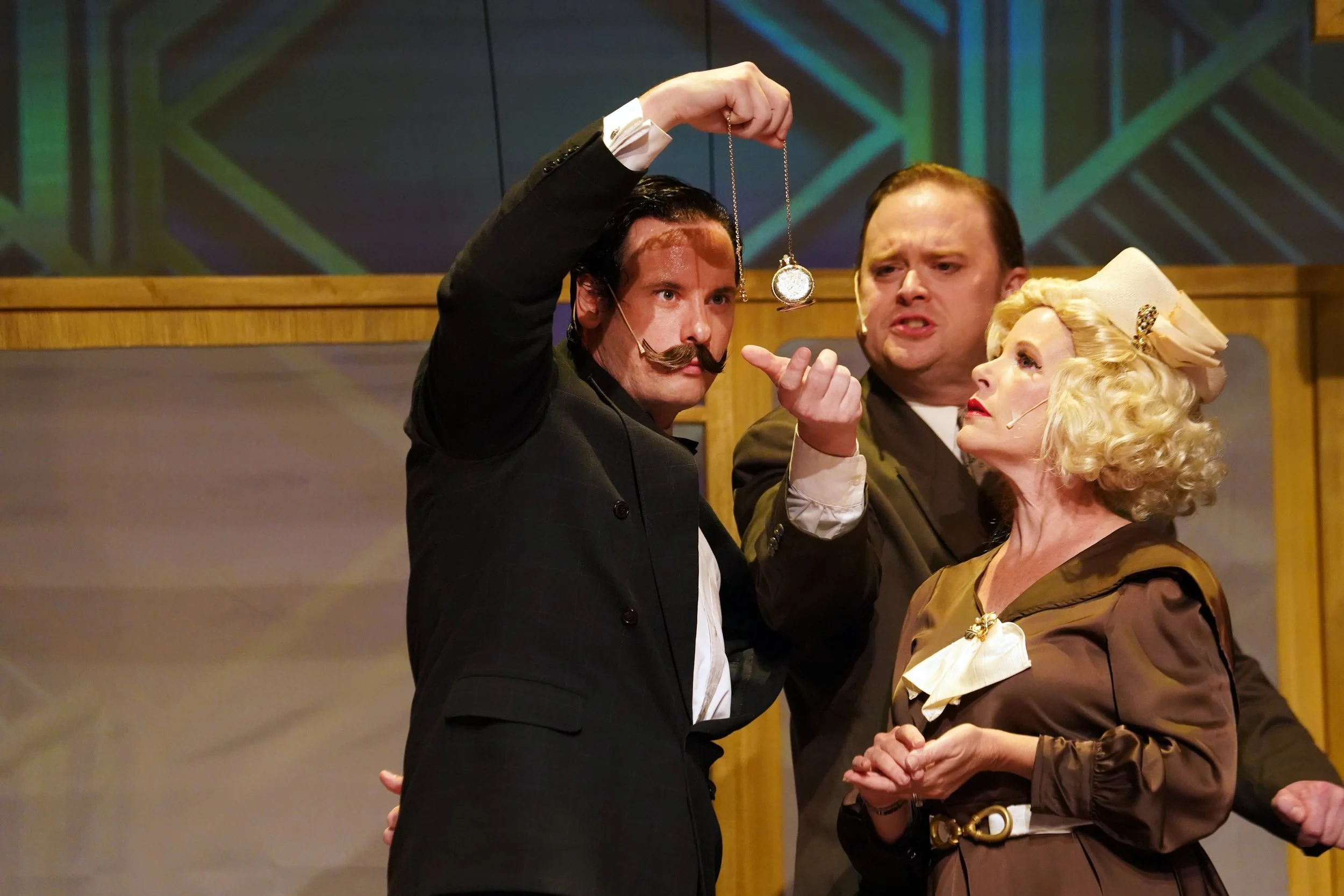   Kevin Cleary, as Detective Hercule Poirot. [Photo: Suzzanne Rossi]  