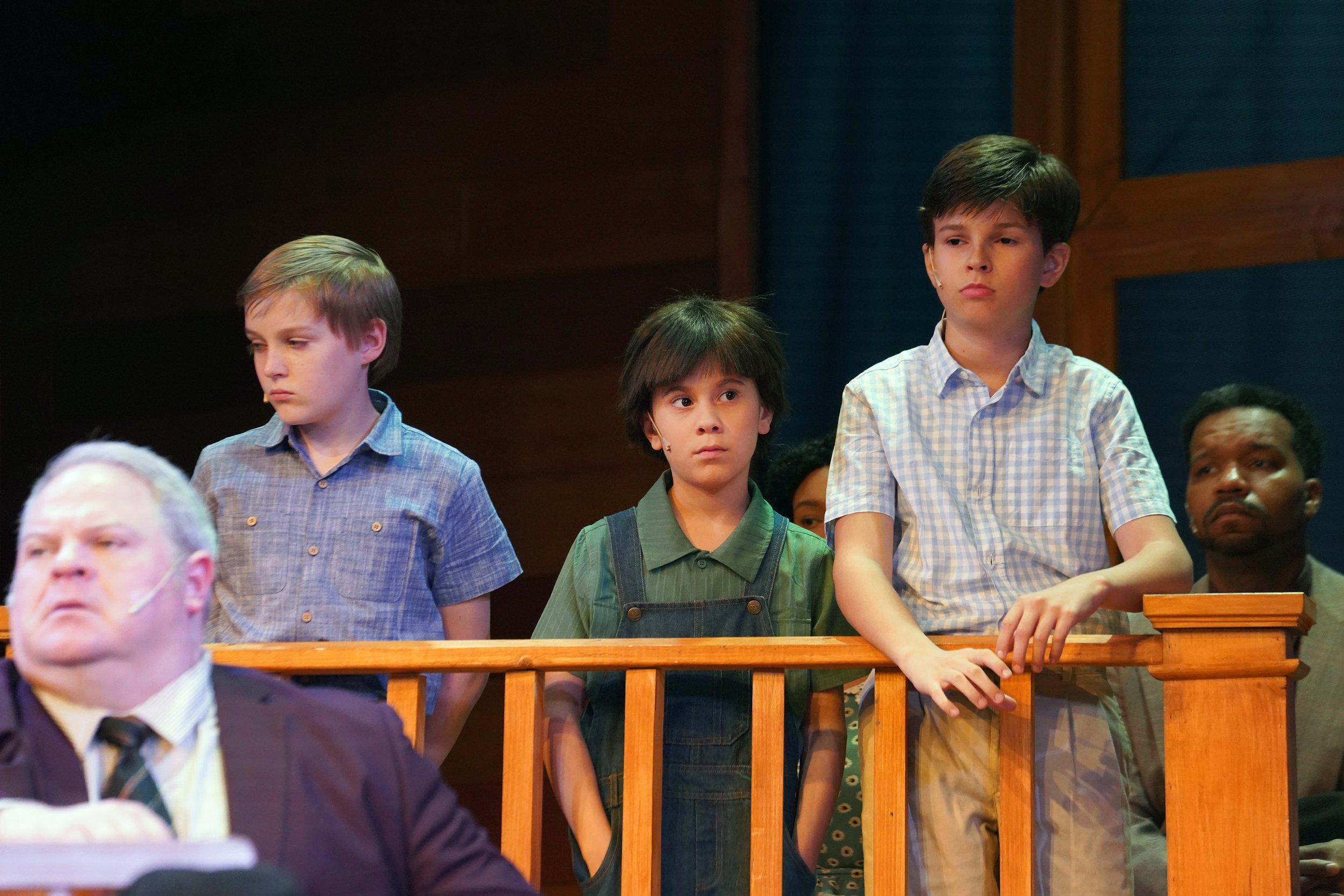 Children watch court behind lawyers
