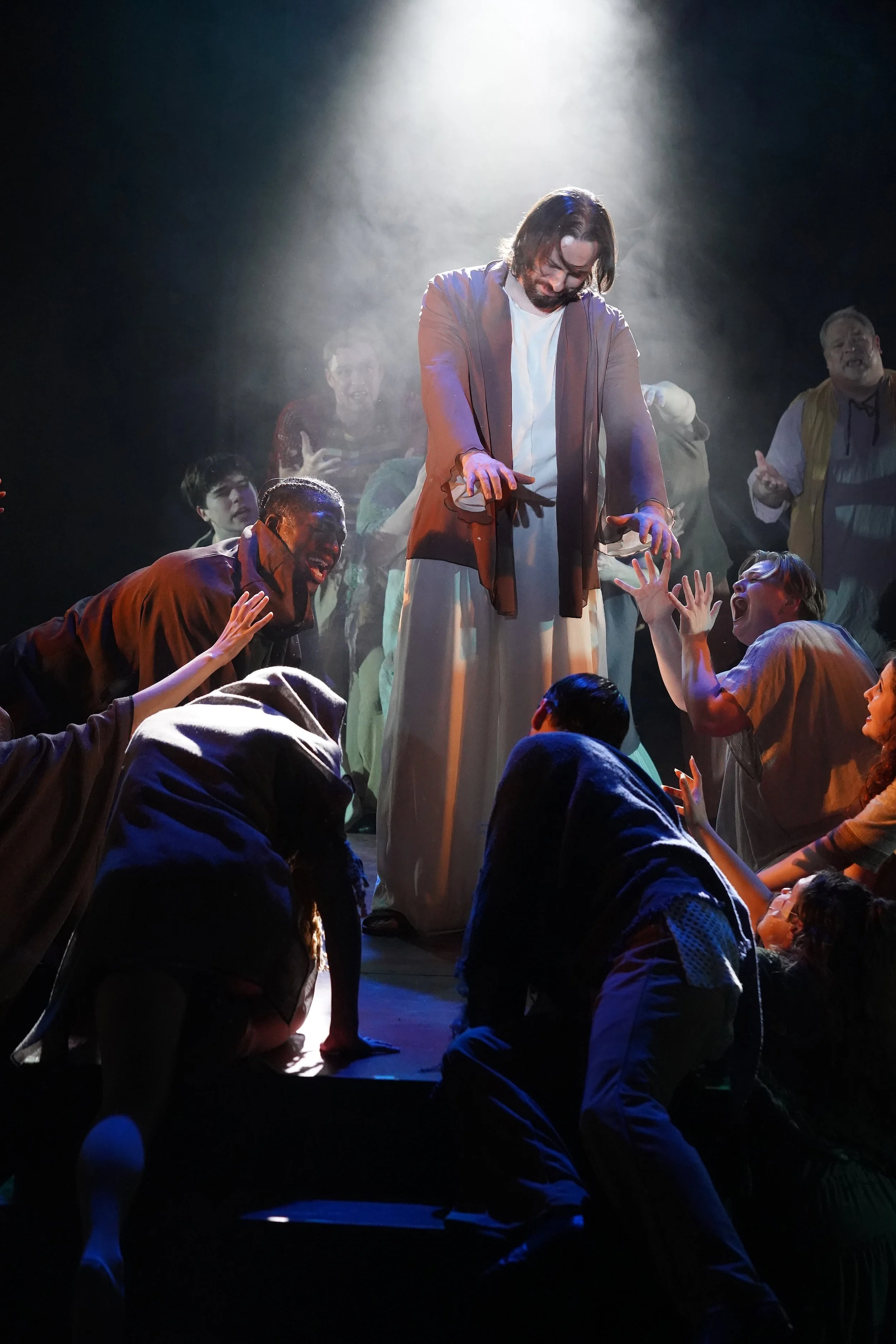   Kevin Cleary as Jesus of Nazareth in ‘Jesus Christ Superstar.’ Photo by Suzzanne Carr-Rossi.  