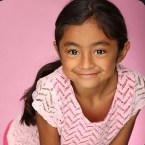 girl in pink shirt