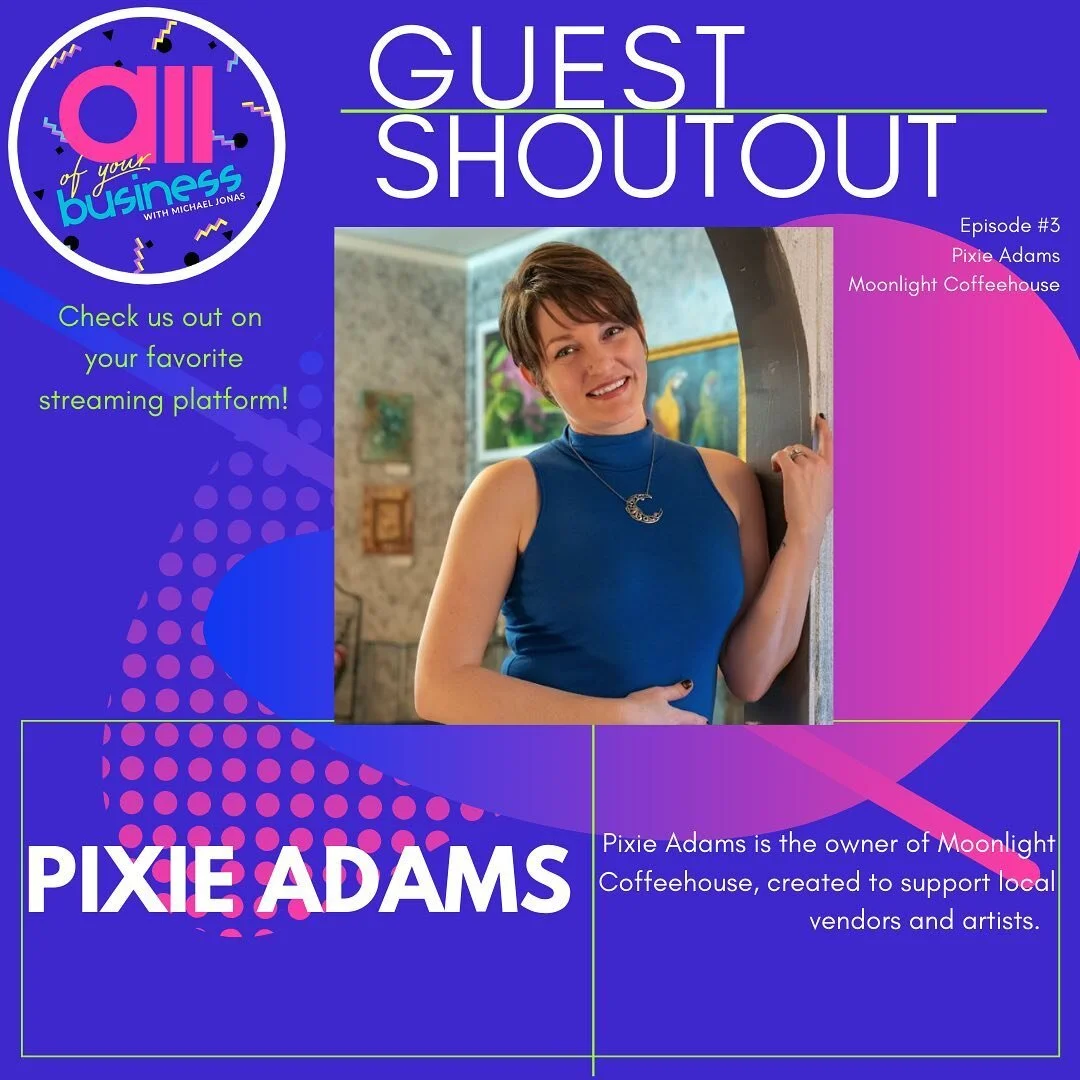 Guest Shoutout: Pixie Adams! About a year ago our episode with Pixie Adams was released and we got to chat about how Moonlight Coffeehouse came about. Check out Pixie&rsquo;s episode on your favorite streaming platform! 

#PixieAdams #WomensHistoryMo