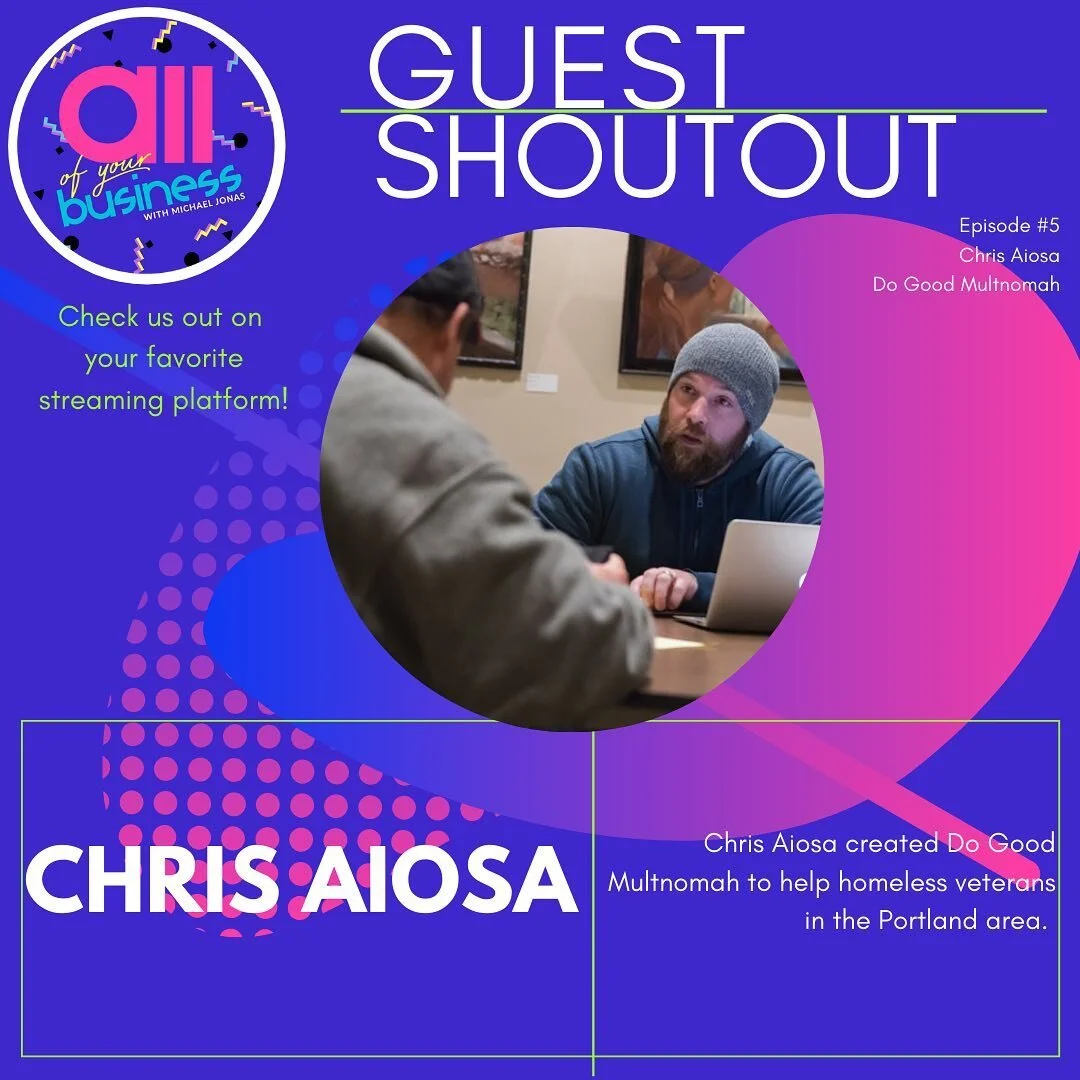 Guest shoutout: Chris Aiosa! Almost a year ago we spoke with Chris about his decision to create Do Good Multnomah and the positive impact it has had on our community. Listen on your favorite streaming platform!

Which guest should we feature next? Le