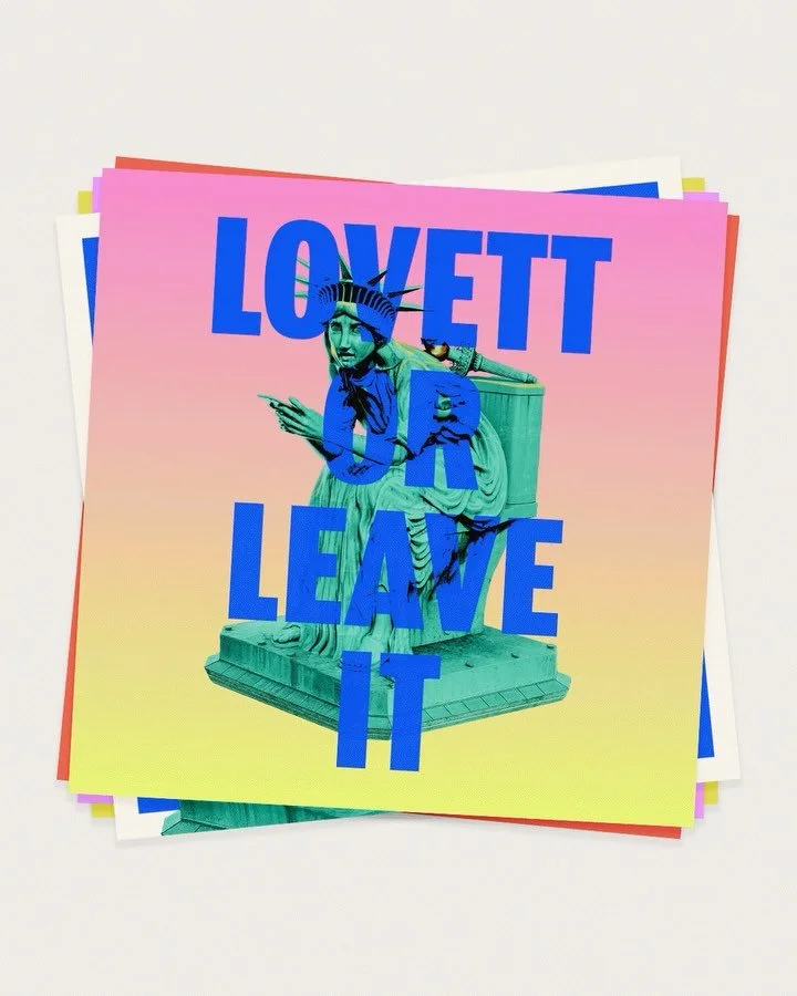 ⭐️One year @crookedmedia has me reflecting on one of my very first projects: refreshing the pod art for Lovett or Leave It &mdash; no big deal, just redesigning a founder&rsquo;s podcast I was already a fan of. No pressure! After a few hundred sketch