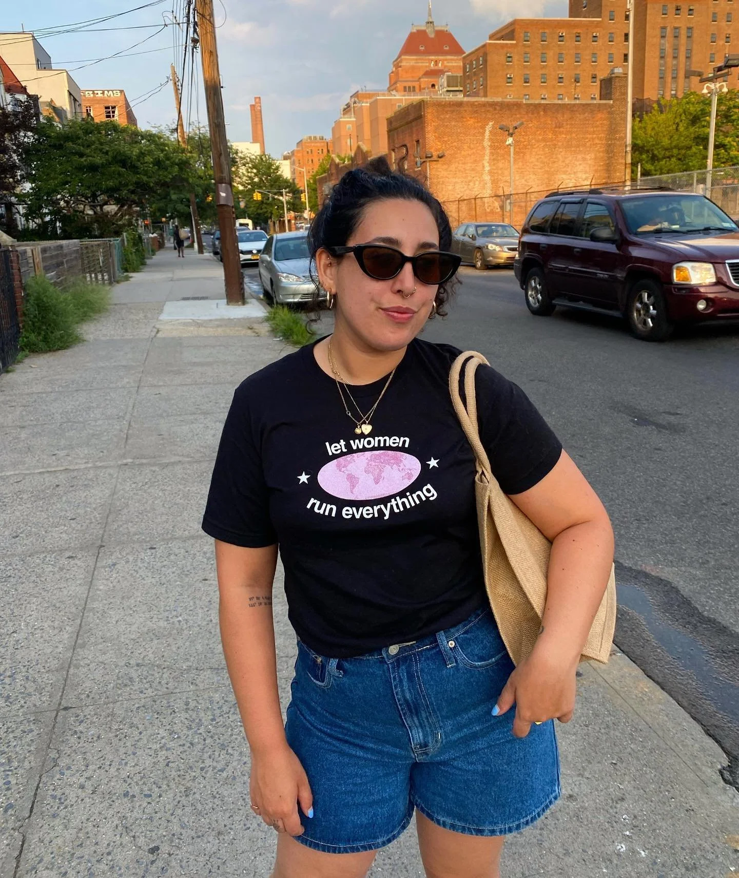 Let&rsquo;s work it out on the ballot 💚 new work for @crookedmedia 🌐 happened to be wearing this shirt yesterday when hearing of the news and it felt so surreal! go to @votesaveamerica if you&rsquo;re feeling like turning your energy into action ⭐️