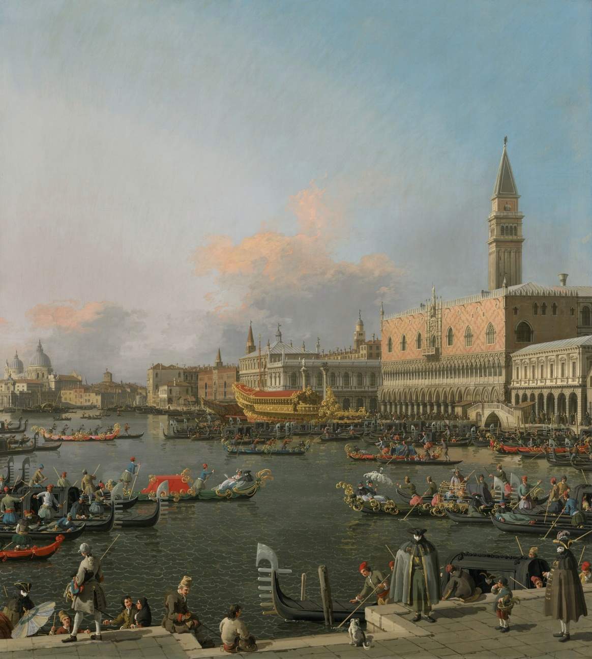 Giovanni Antonio Canal, called Il Canaletto (Venice 1697–1768)
Venice, the Bucintoro at the Molo on Ascension Day
oil on canvas
59 ¾ x 54 in. 

Sold for USD 30,535,000 USD at Christie's New York on 4 February 2026