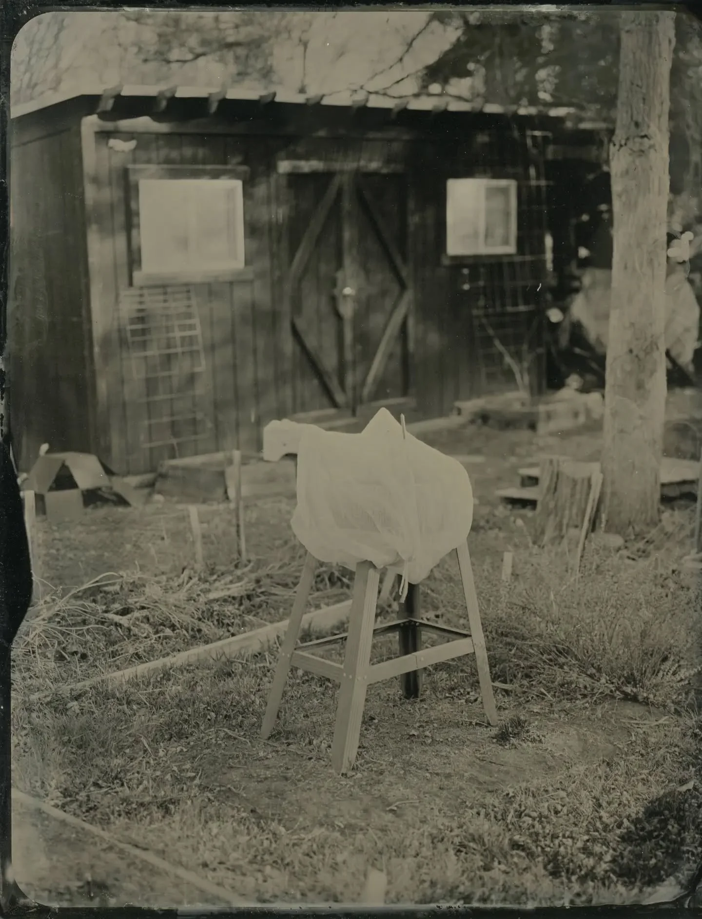 Even after shooting dry plates for a few years, wet plate tintypes are a real challenge! From the beginning I tried going traditional with a light meter, and I just couldn't get the exposures down. I put wet plates aside for a few months and came bac