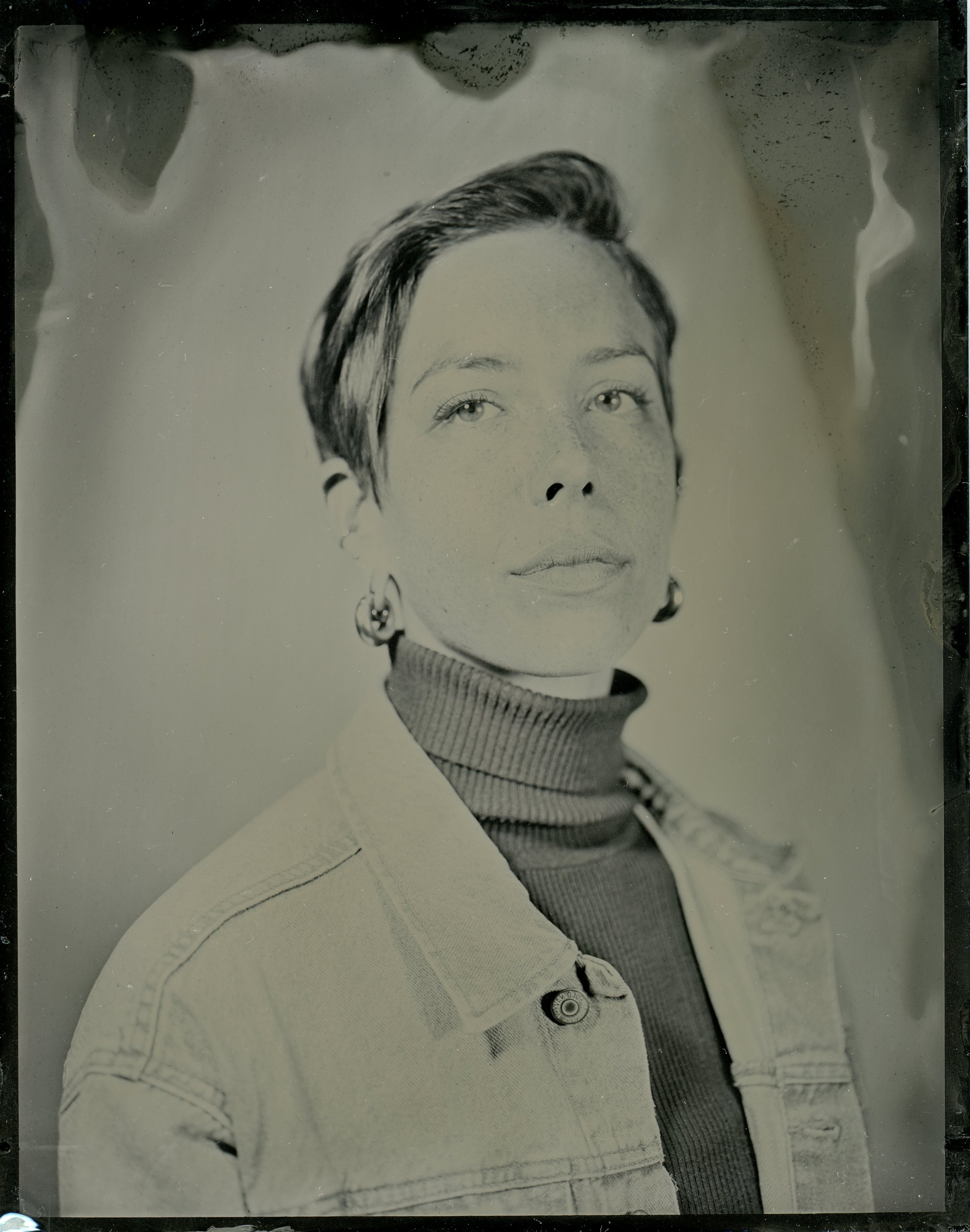 Tintype portrait of Emma Daugherty by James O'Connell