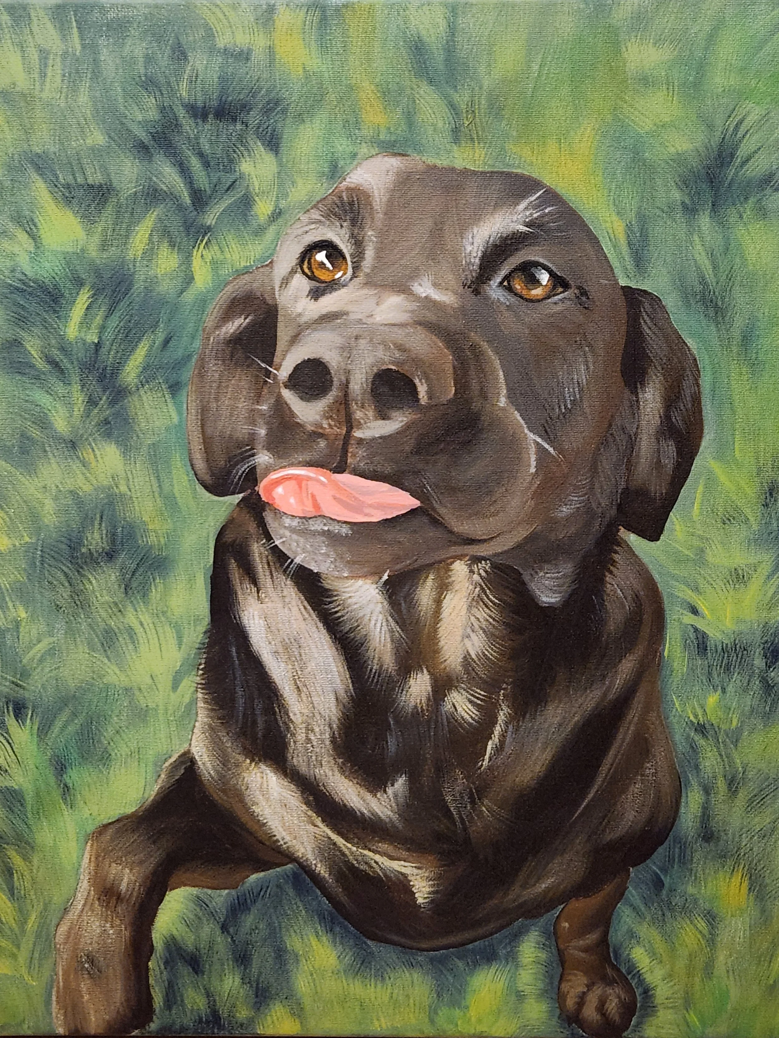 In loving memory,
2025,
Acrylic on canvas,
16” x 20” inch
