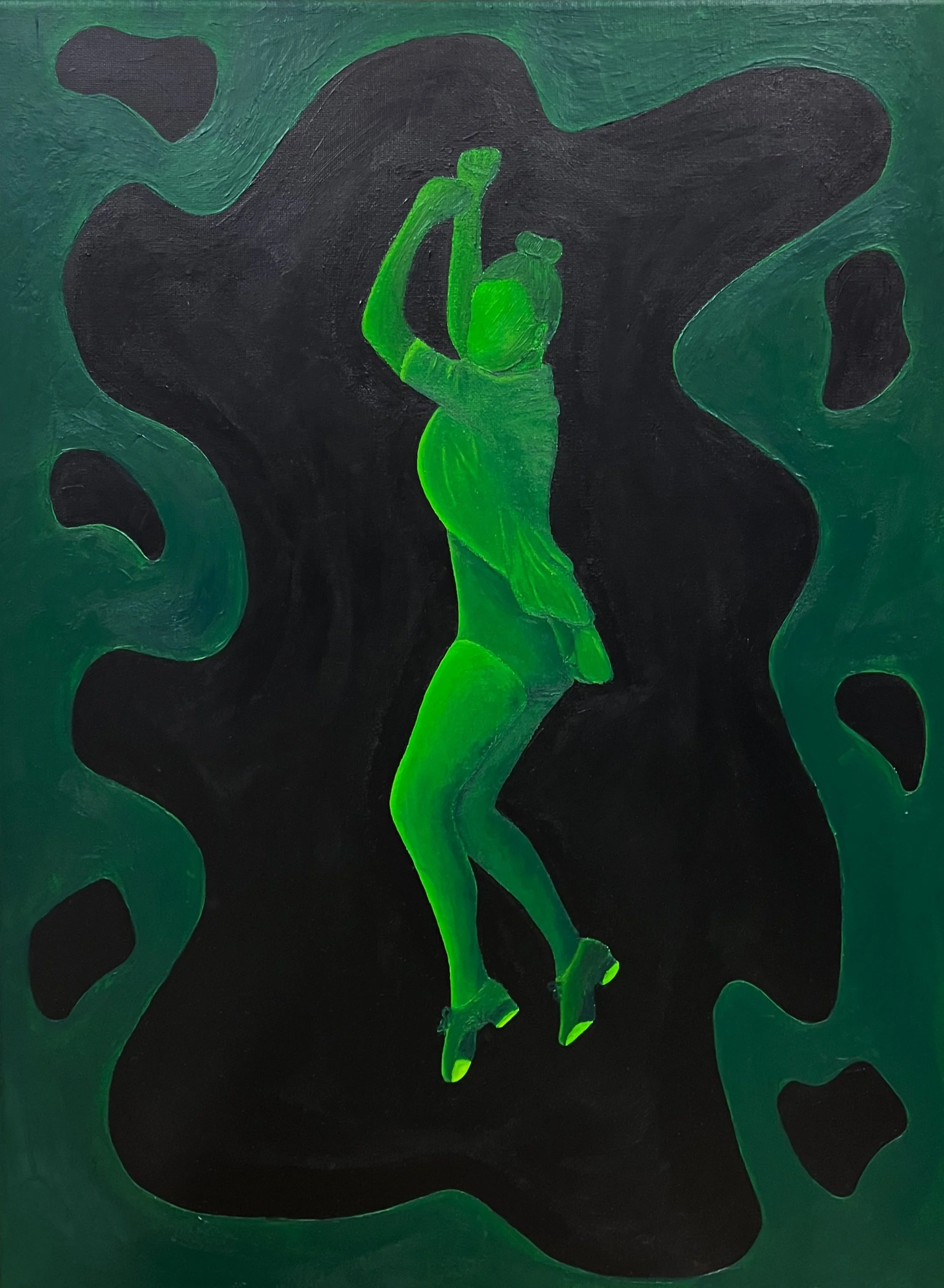 "Dedication" Acrylic paint on canvas - 18" by 24" (Fall 2025)