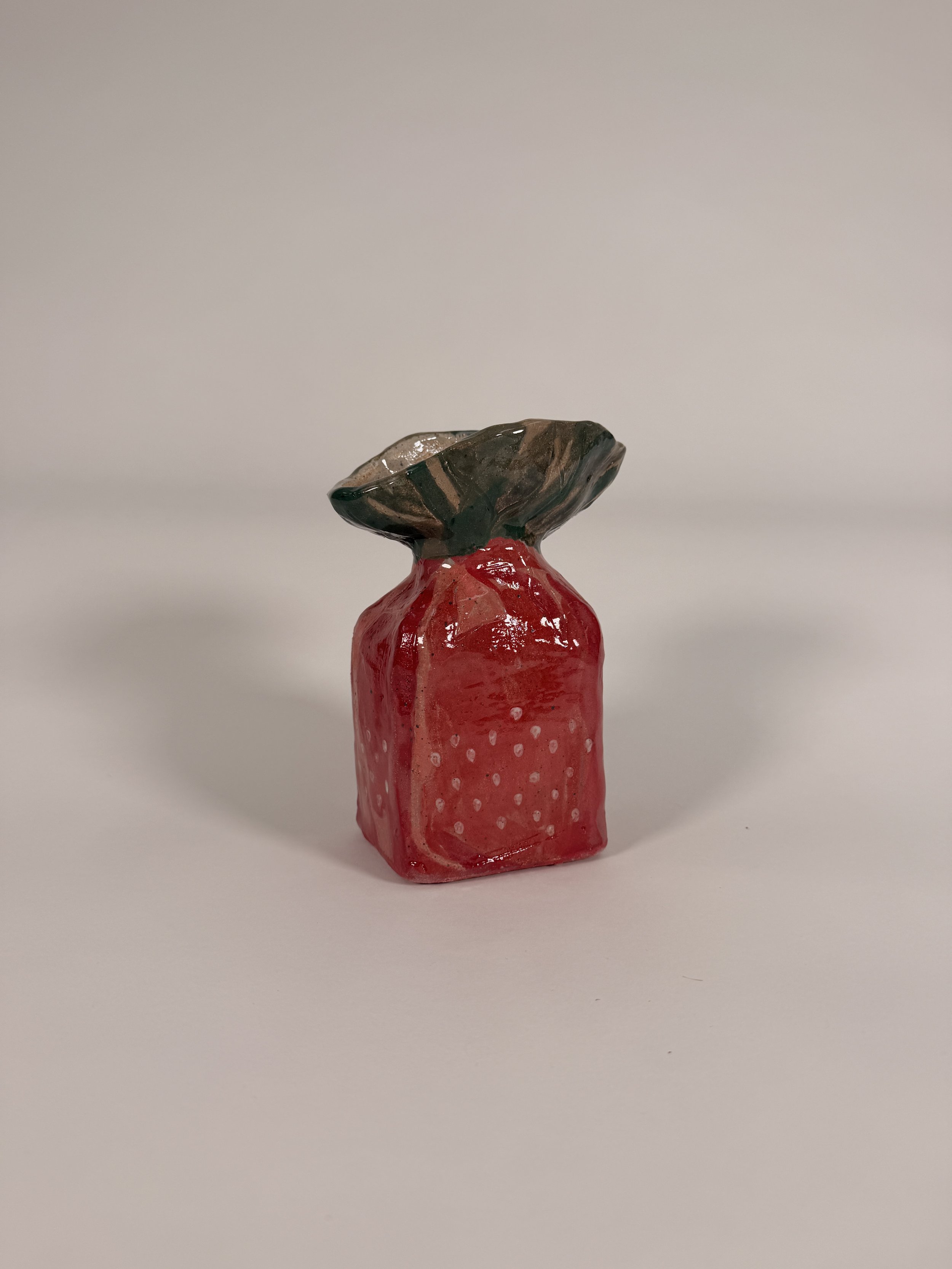 Strawberry Vase,
2026,
8 x 4 x 2 inches,
Stoneware Ceramic