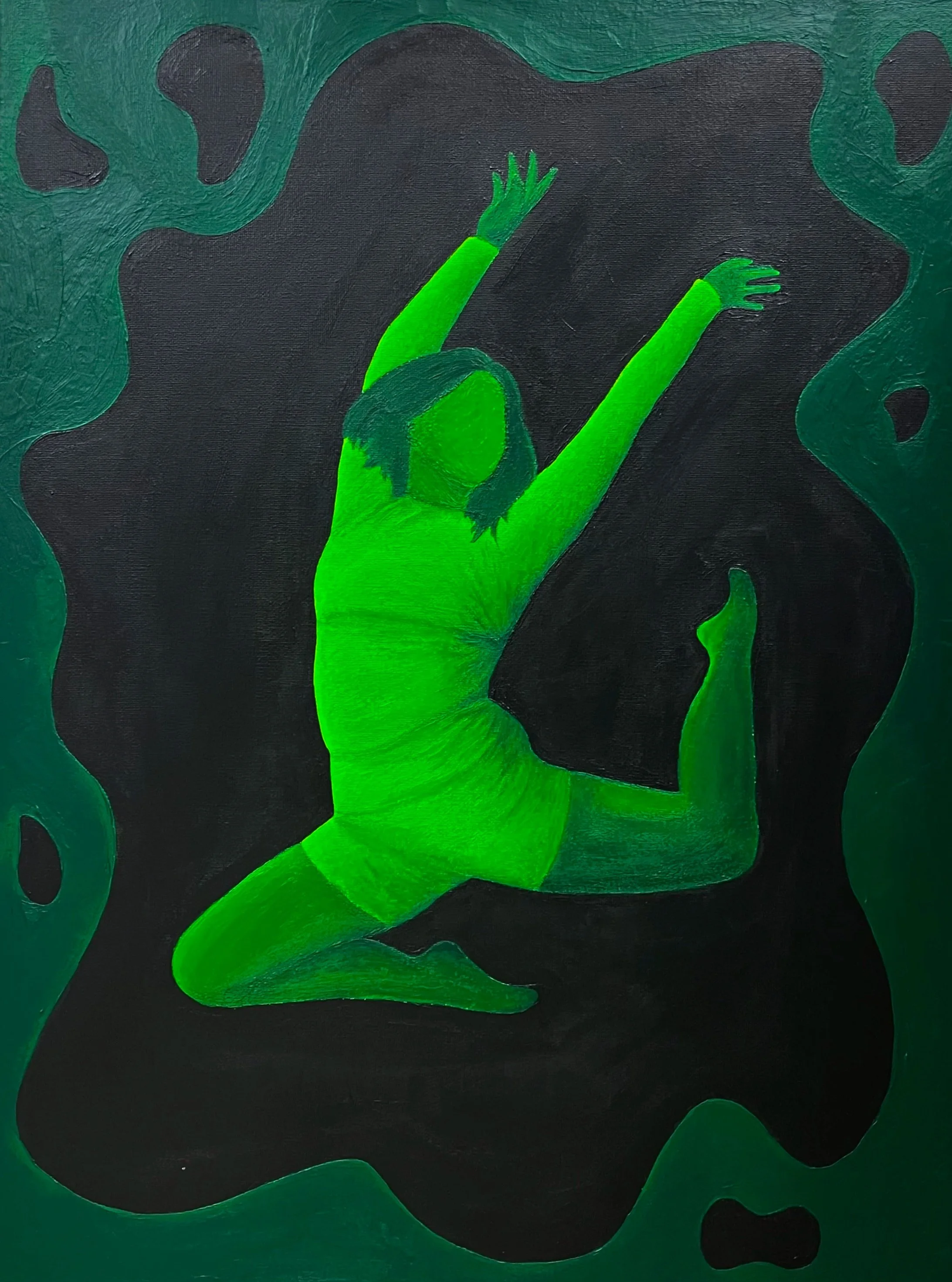"Perseverance" Acrylic paint on canvas - 18" by 24" (Fall 2025)