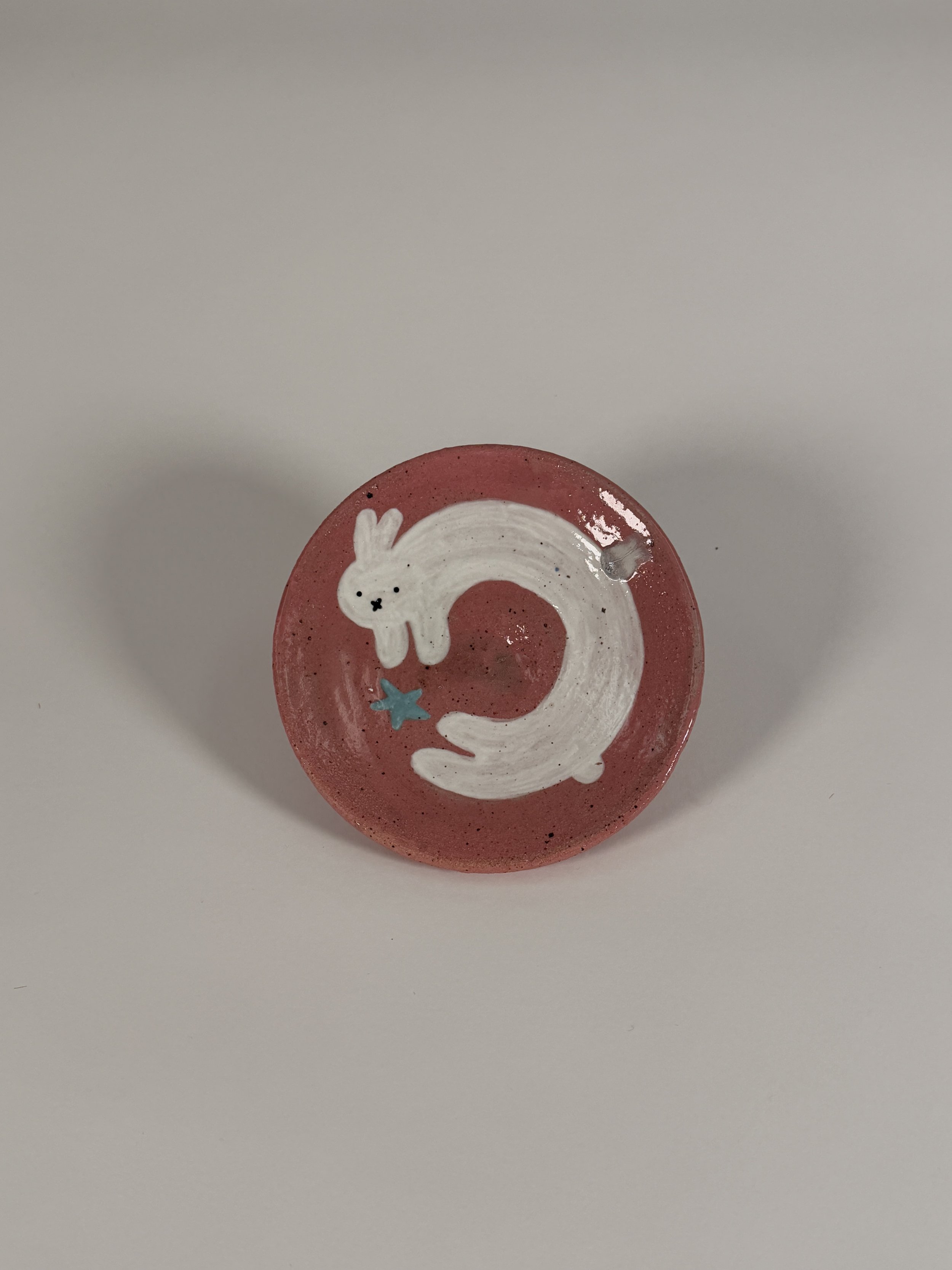 Bunny Bowl #1, 
2026,
6 x 6 x 2 inches,
Stoneware Ceramic