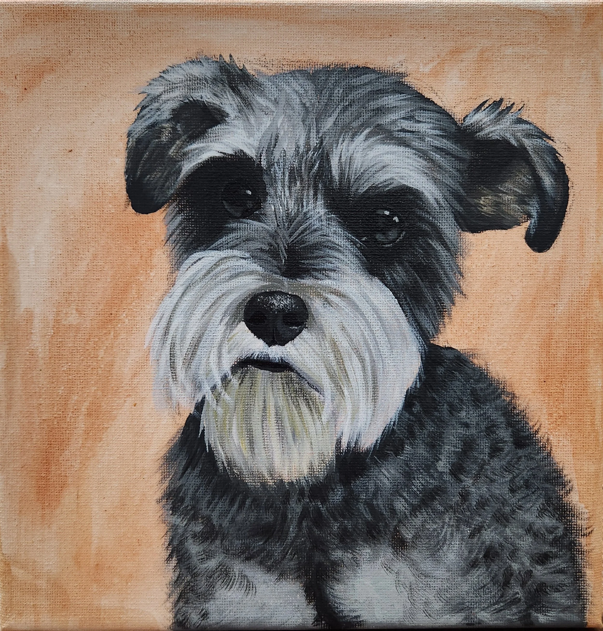 Ellie,
2025,
Acrylic on canvas,
6” x 6” inch
