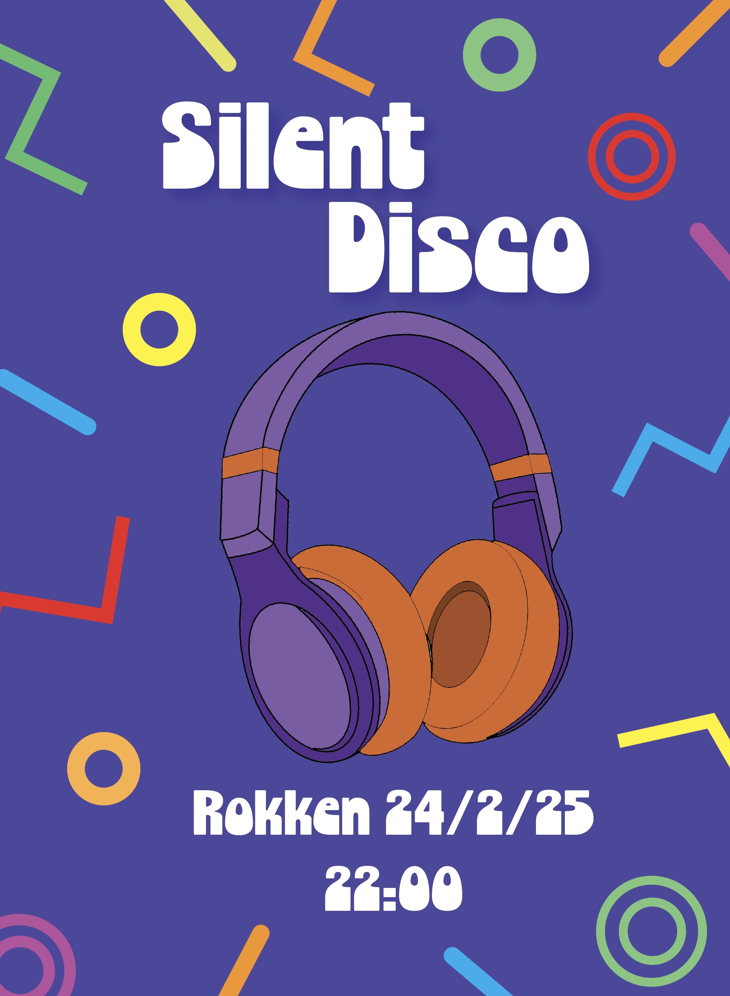 Silent Disco Adobe Illustration 18x24 in. 2024