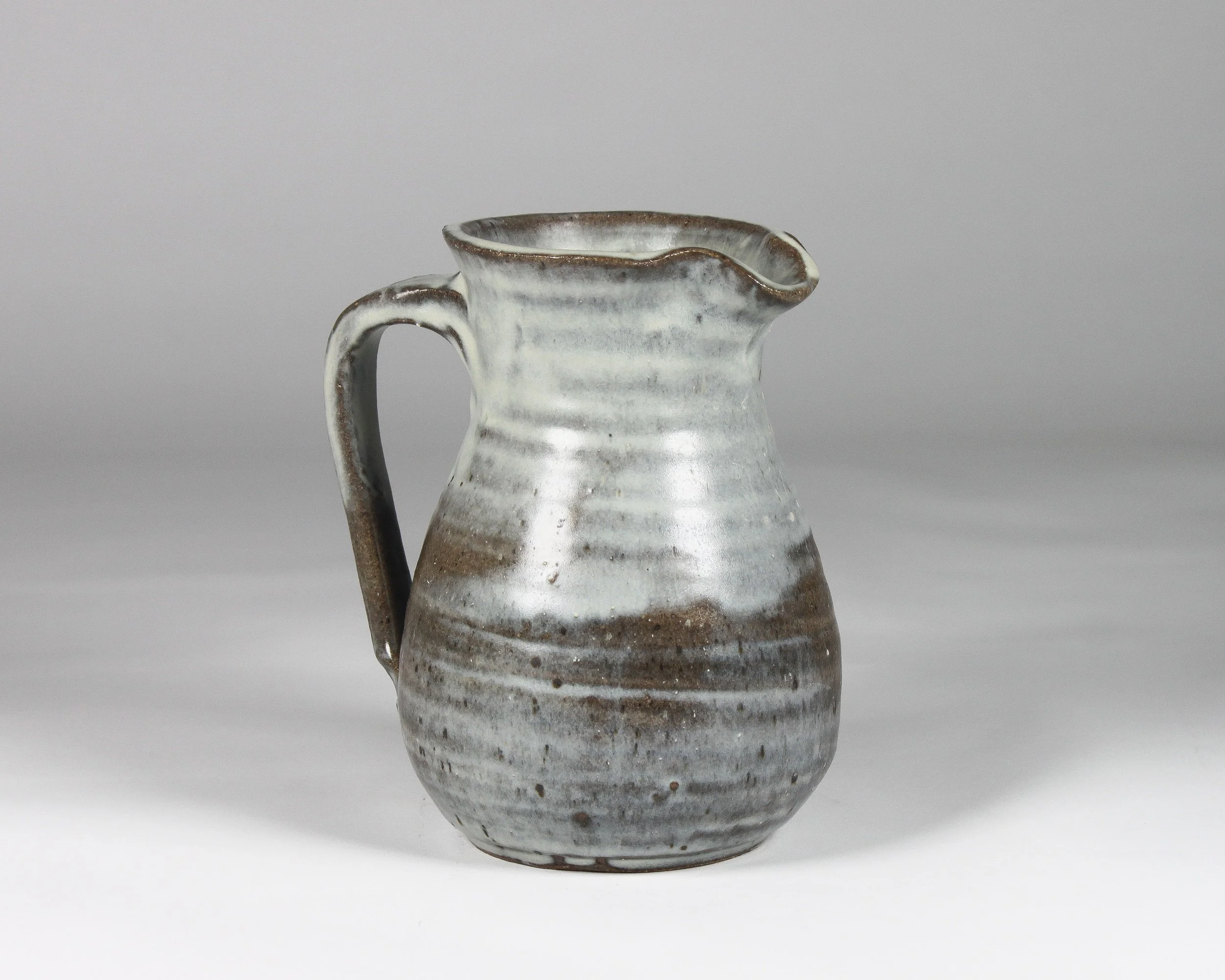 Snowy Pitcher, 2026, Stoneware, 7 1/2"x7"x5"