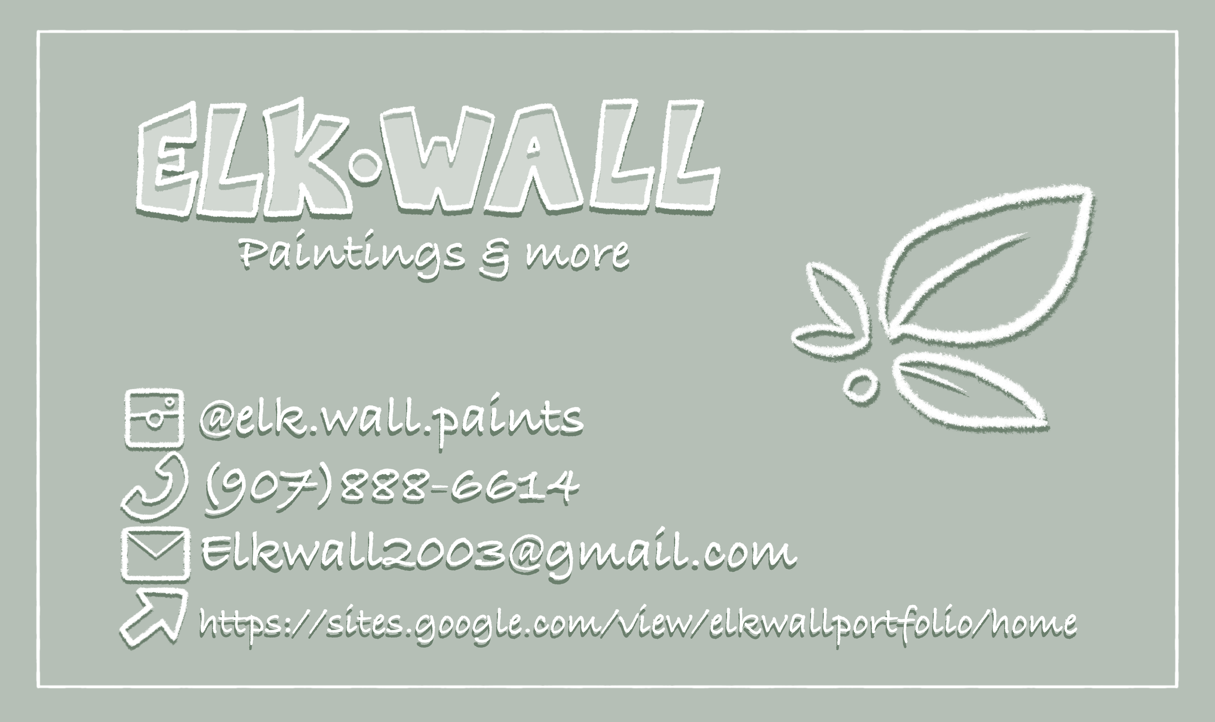 Business Card Back. Medium: Digital.