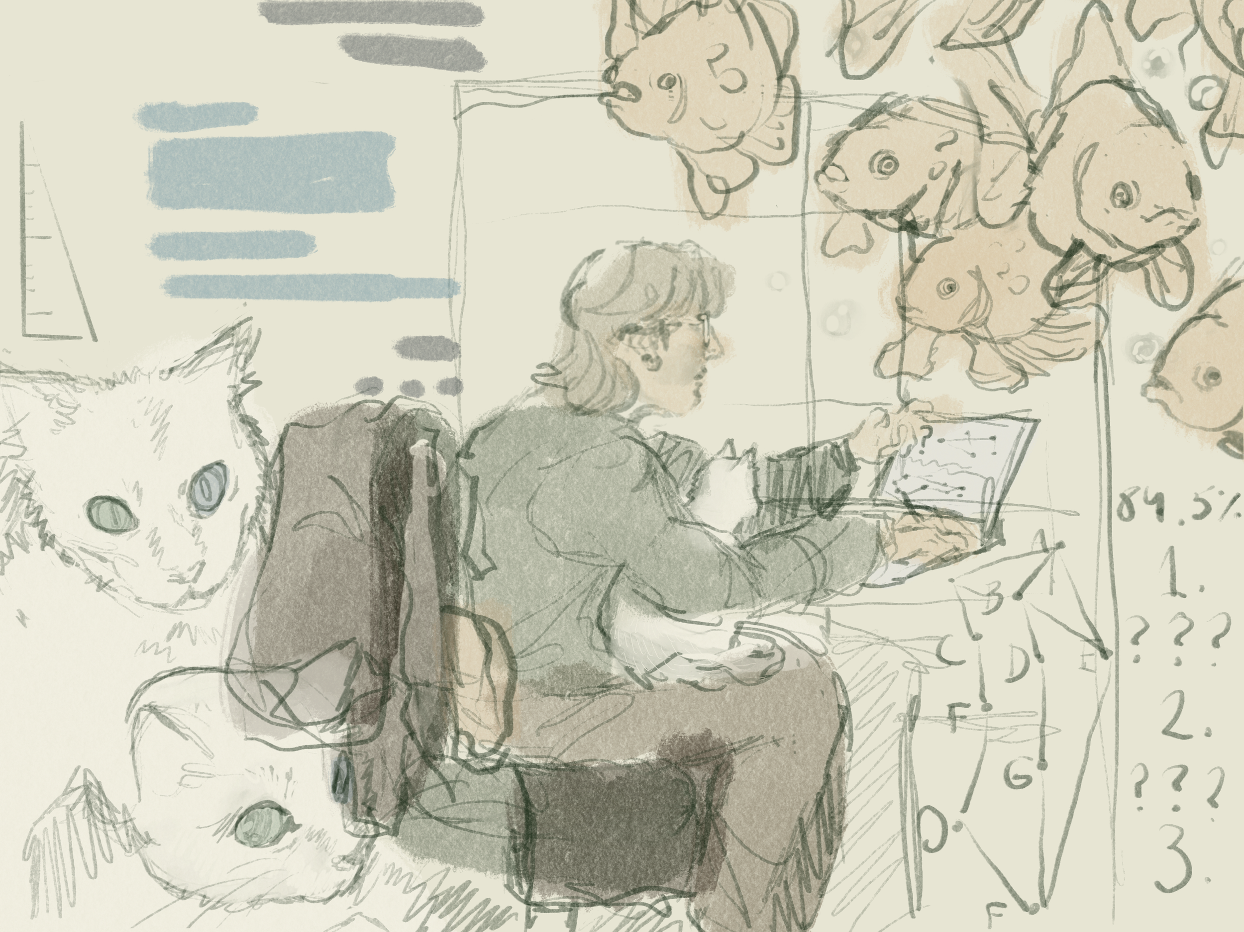 College Student. Medium: Digital
