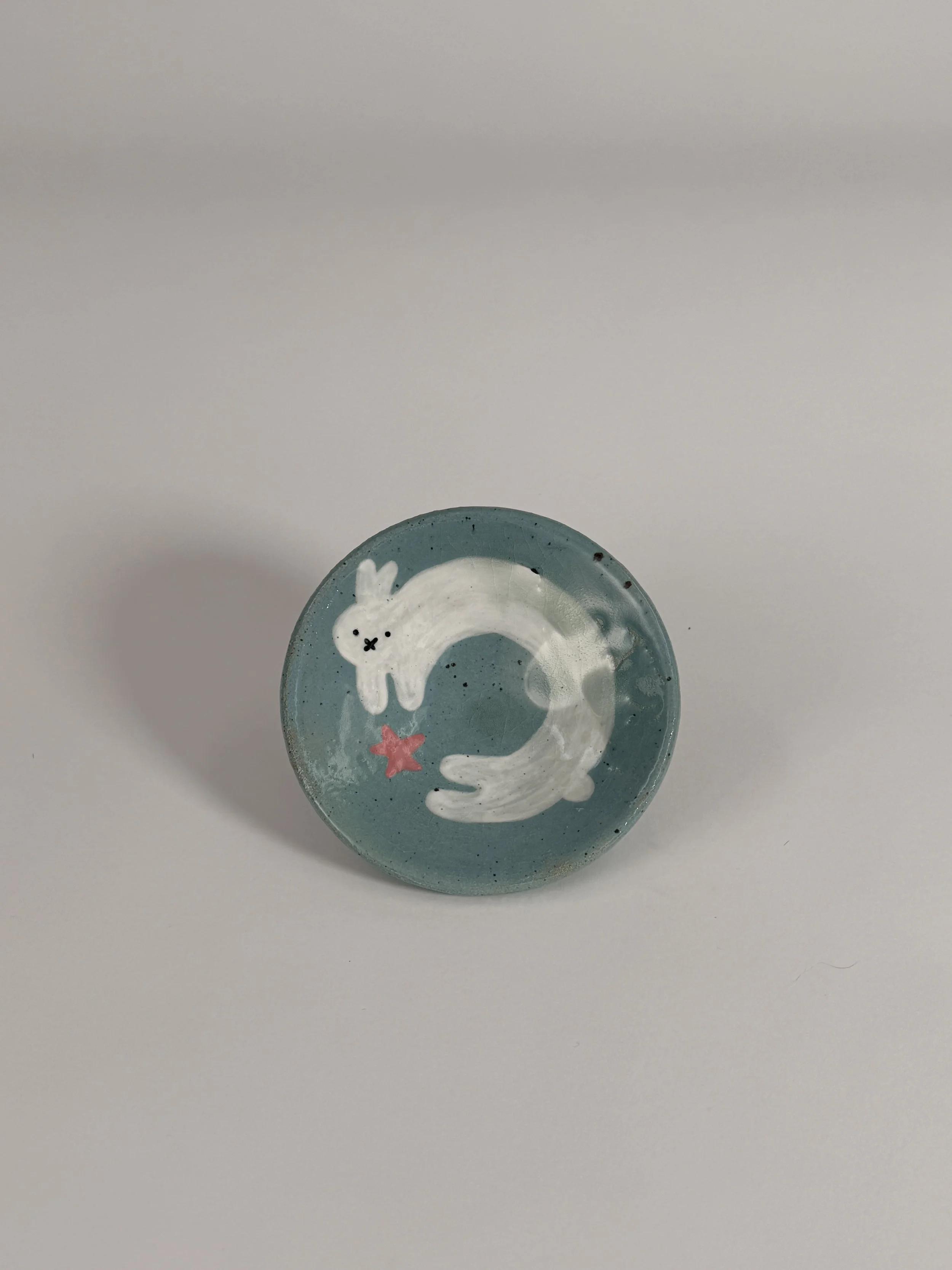 Bunny Bowl #2, 
2026,
6 x 6 x 2 inches,
Stoneware Ceramic