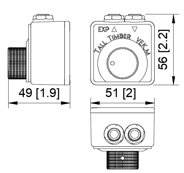 Dimensions, mm[in]