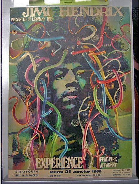 $20,000 Reward | Jimi Hendrix 1969 Strasbourg Concert Poster | Gunther ...