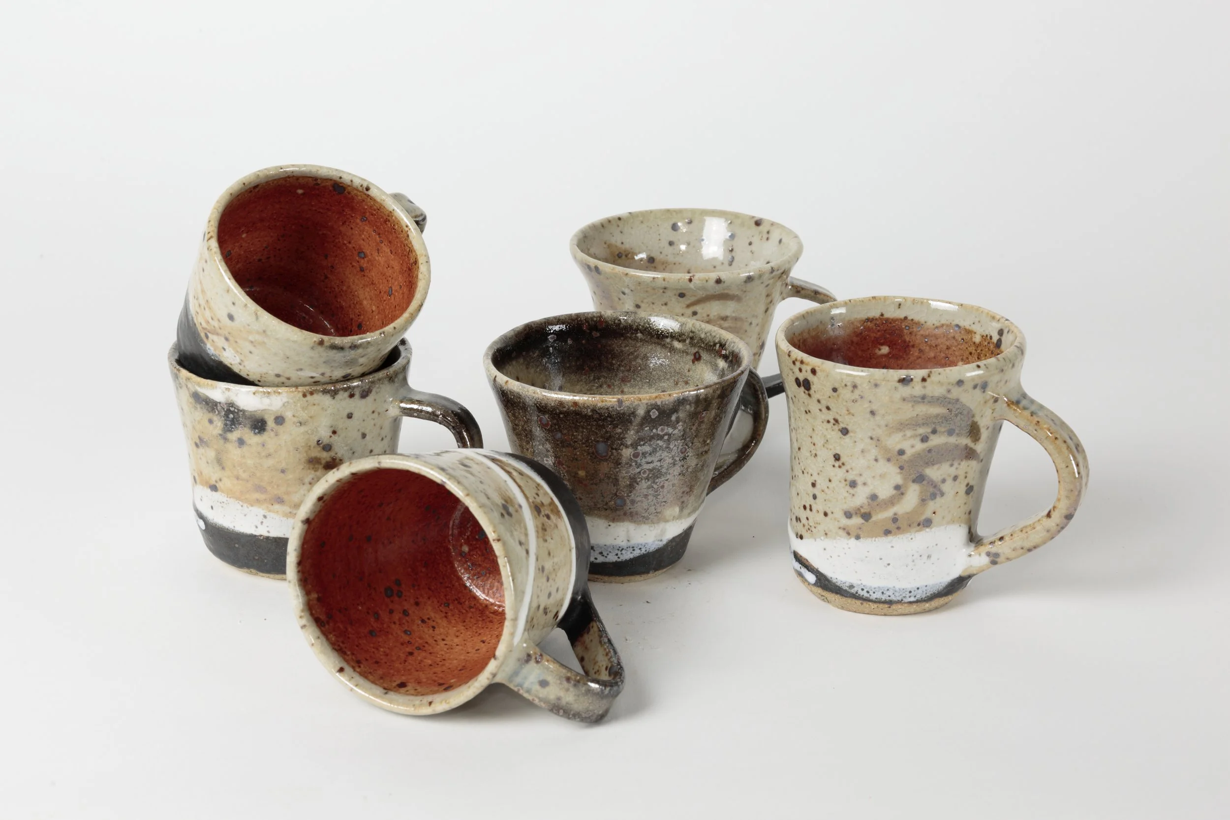 Jan Alexander, Shino glazes, stoneware, high fired