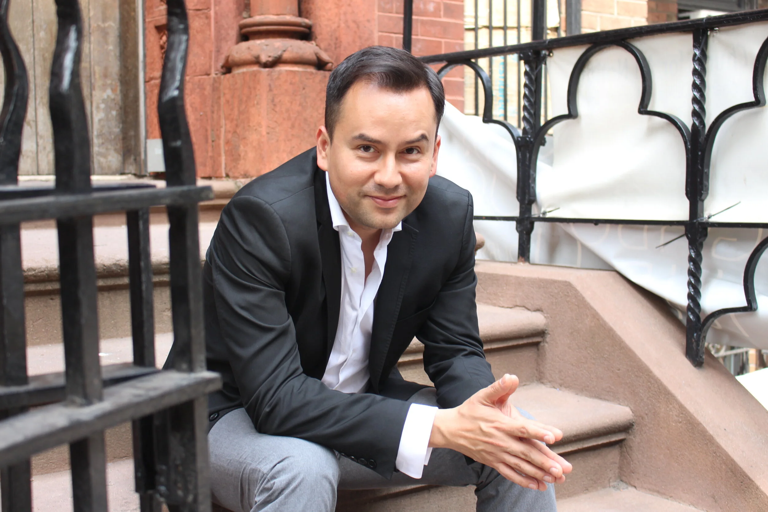 Jazz expert Alex Navarro on steps in New York City