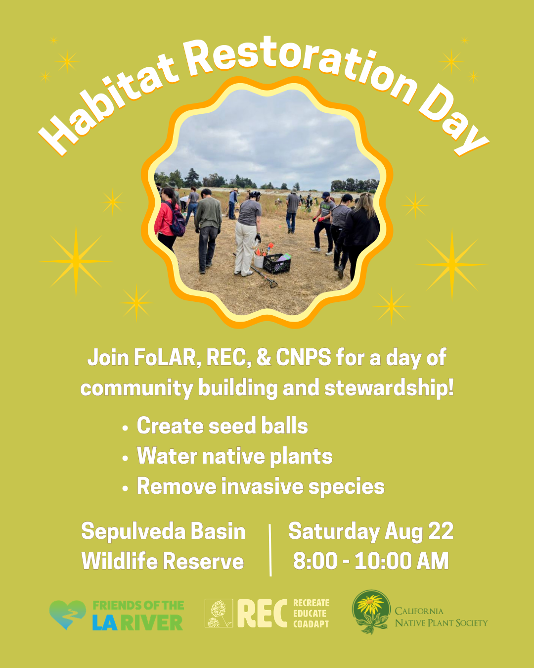Volunteer Opportunity: Habitat Restoration day at the Sepulveda Basin Wildlife Reserve