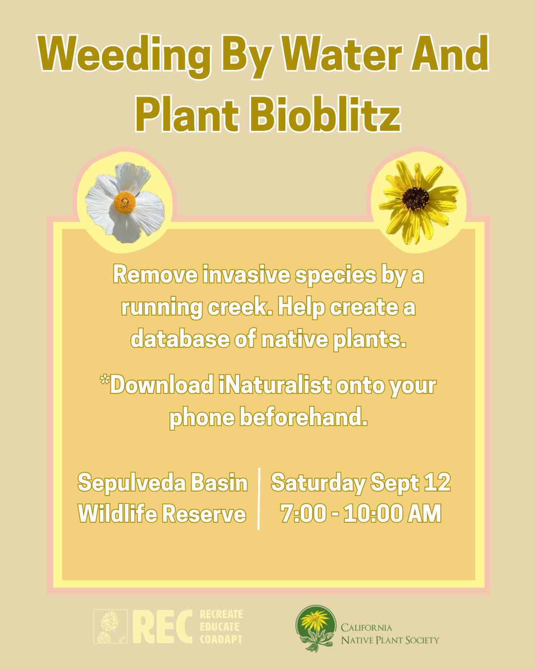 Volunteer Opportunity: Restoration and data collection at the Sepulveda Basin Wildlife Reserve