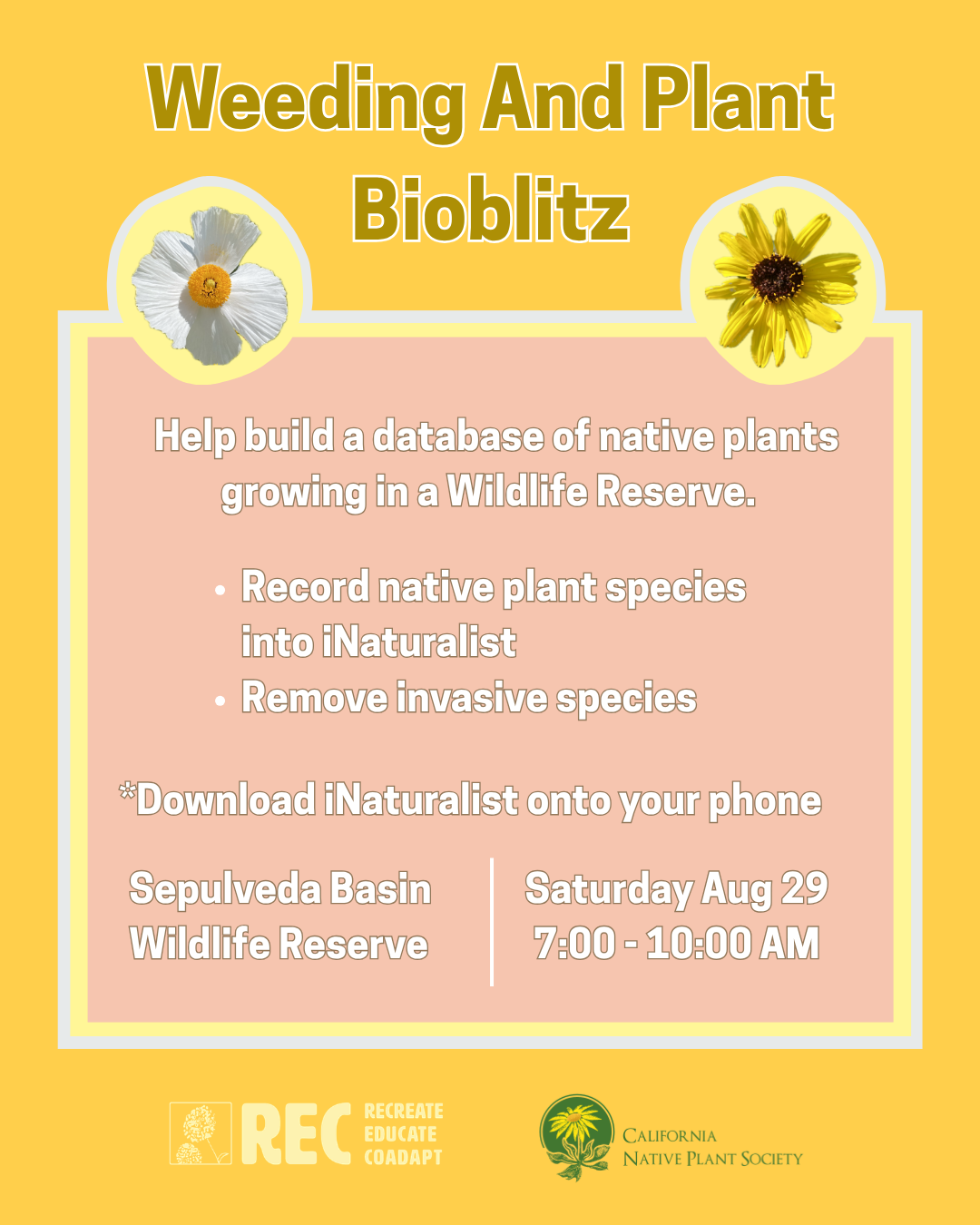 Volunteer Opportunity: Restoration and data collection at the Sepulveda Basin Wildlife Reserve