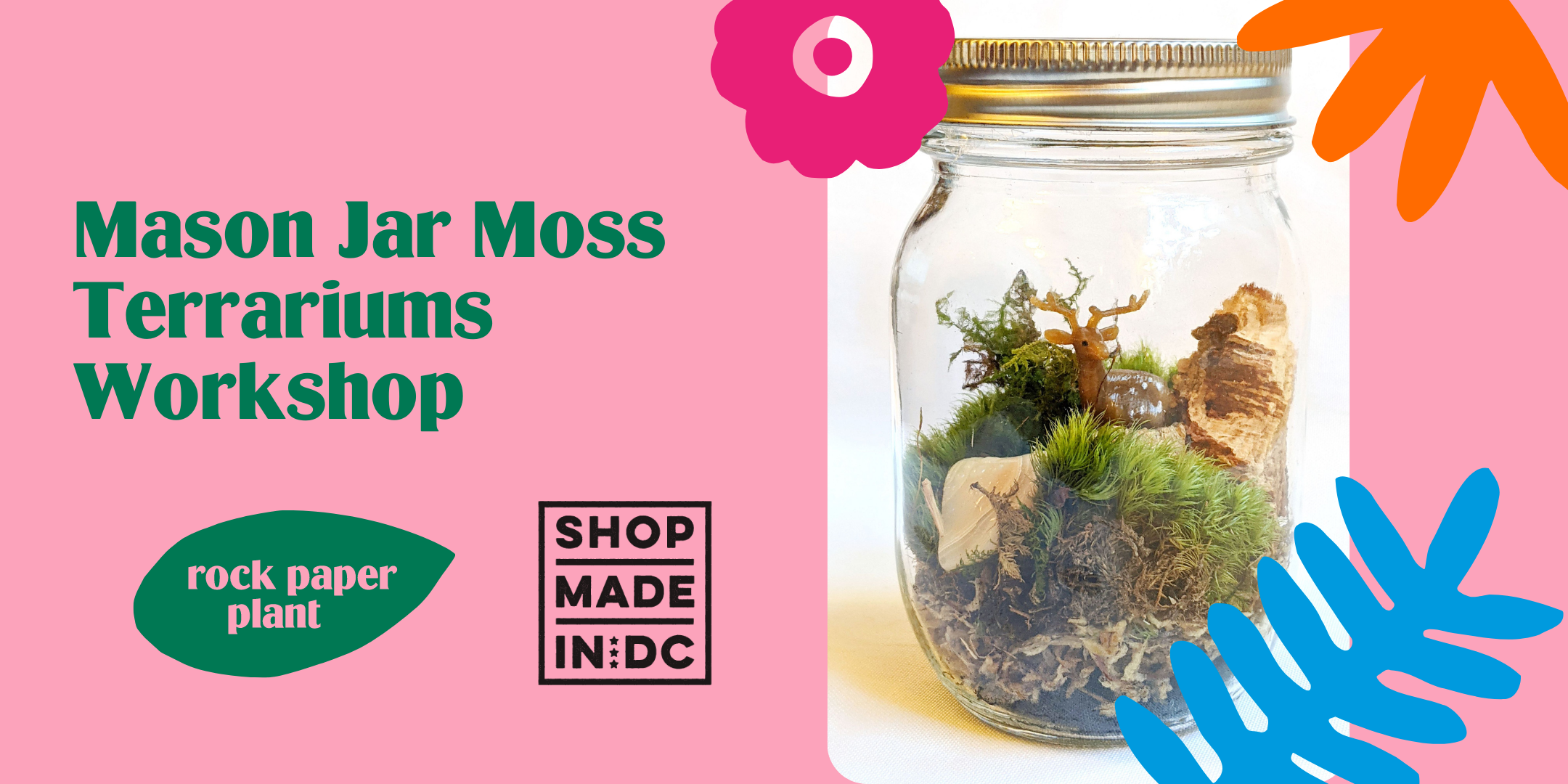 Mason Jar Moss Terrariums — Rock Paper Plant