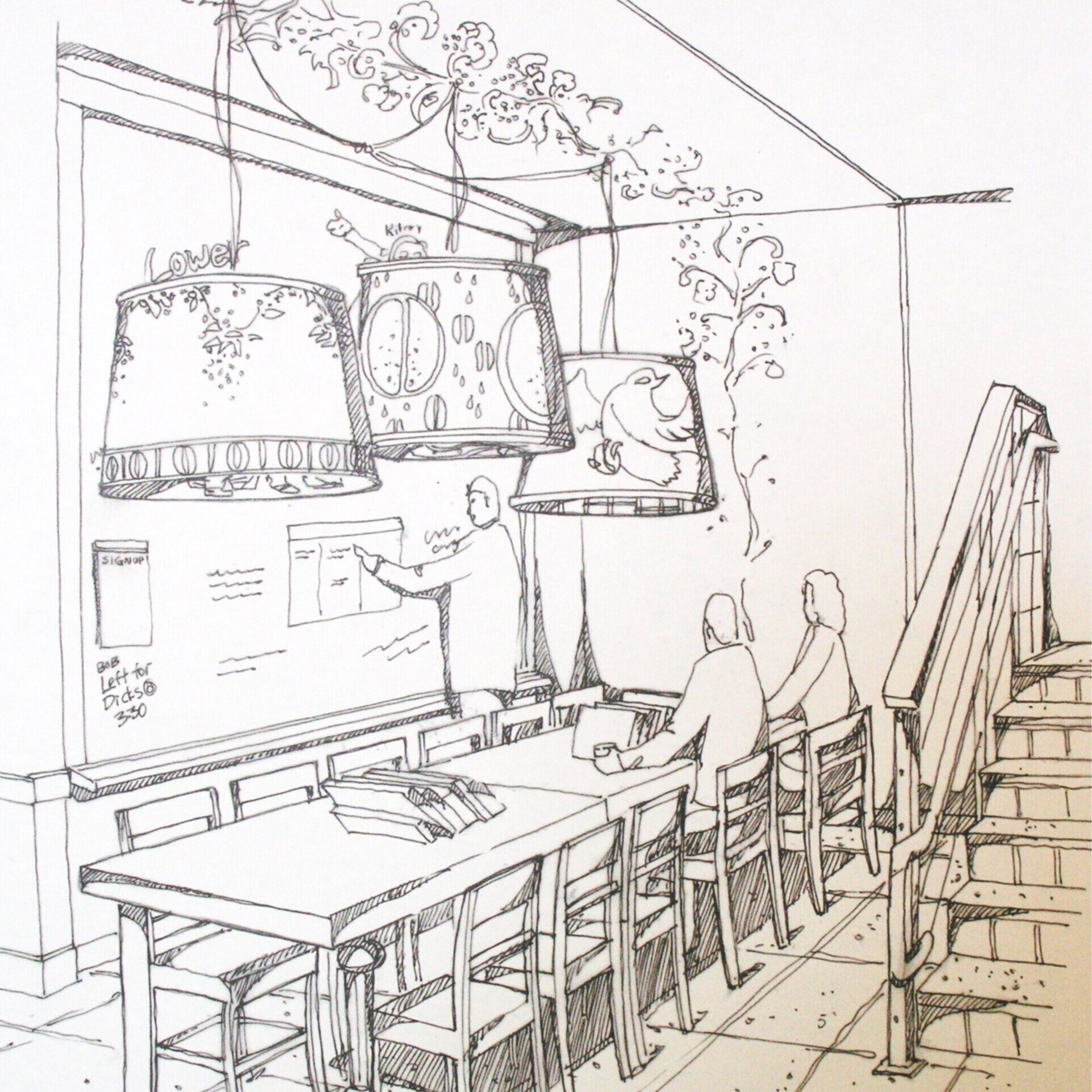 Starbucks Concept store drawing community area
