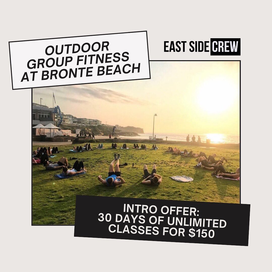 ☀️Win the morning, win the day☀️
⠀
Kickstart your mornings with outdoor group fitness classes at Bronte Beach. We train Monday to Friday and you can mix it up with strength, cardio and boxing. 🏋️&zwj;♀️🏃🥊
⠀
✖️Don&rsquo;t miss our intro offer: 30 d