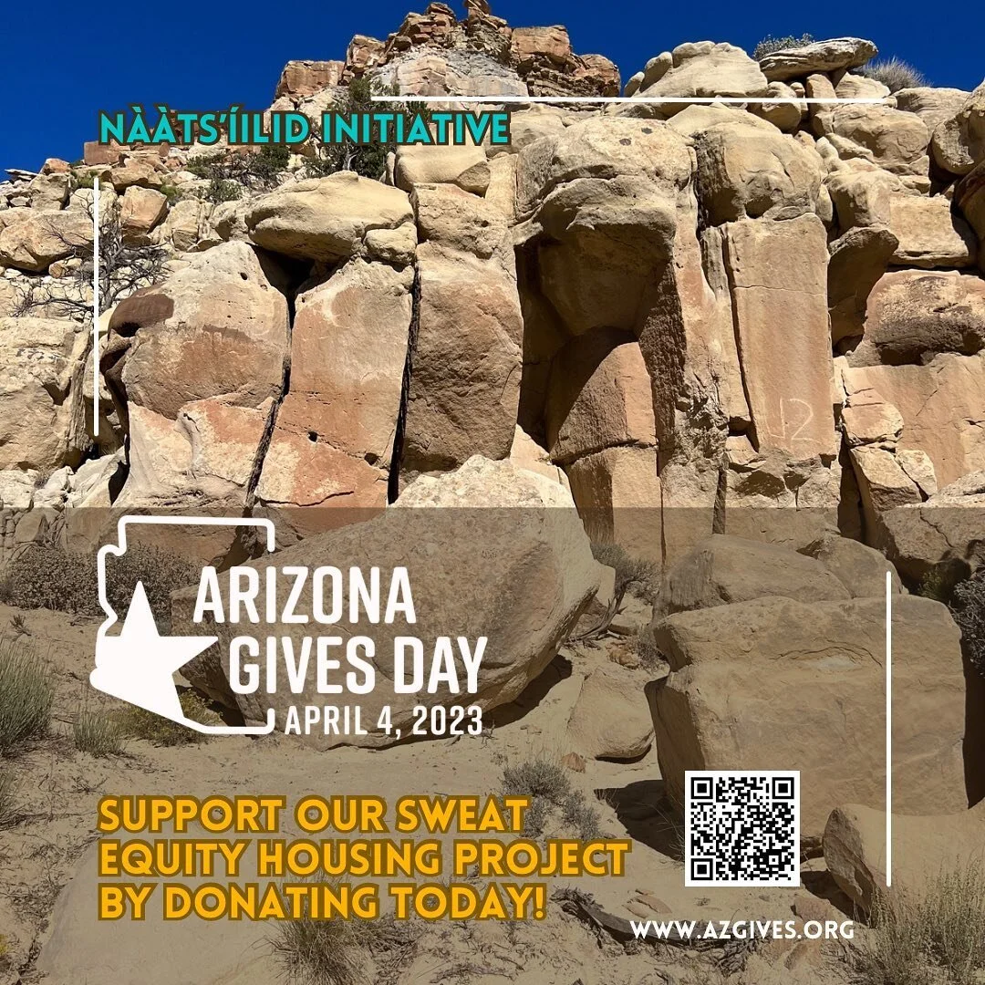 Today is Arizona Gives Day.  We want to say Ahée’hee(Thank you) for our first donation; the support is greatly appreciated.  This summer, we start the construction of a rammed earth house that will shelter and provide for a family of 11