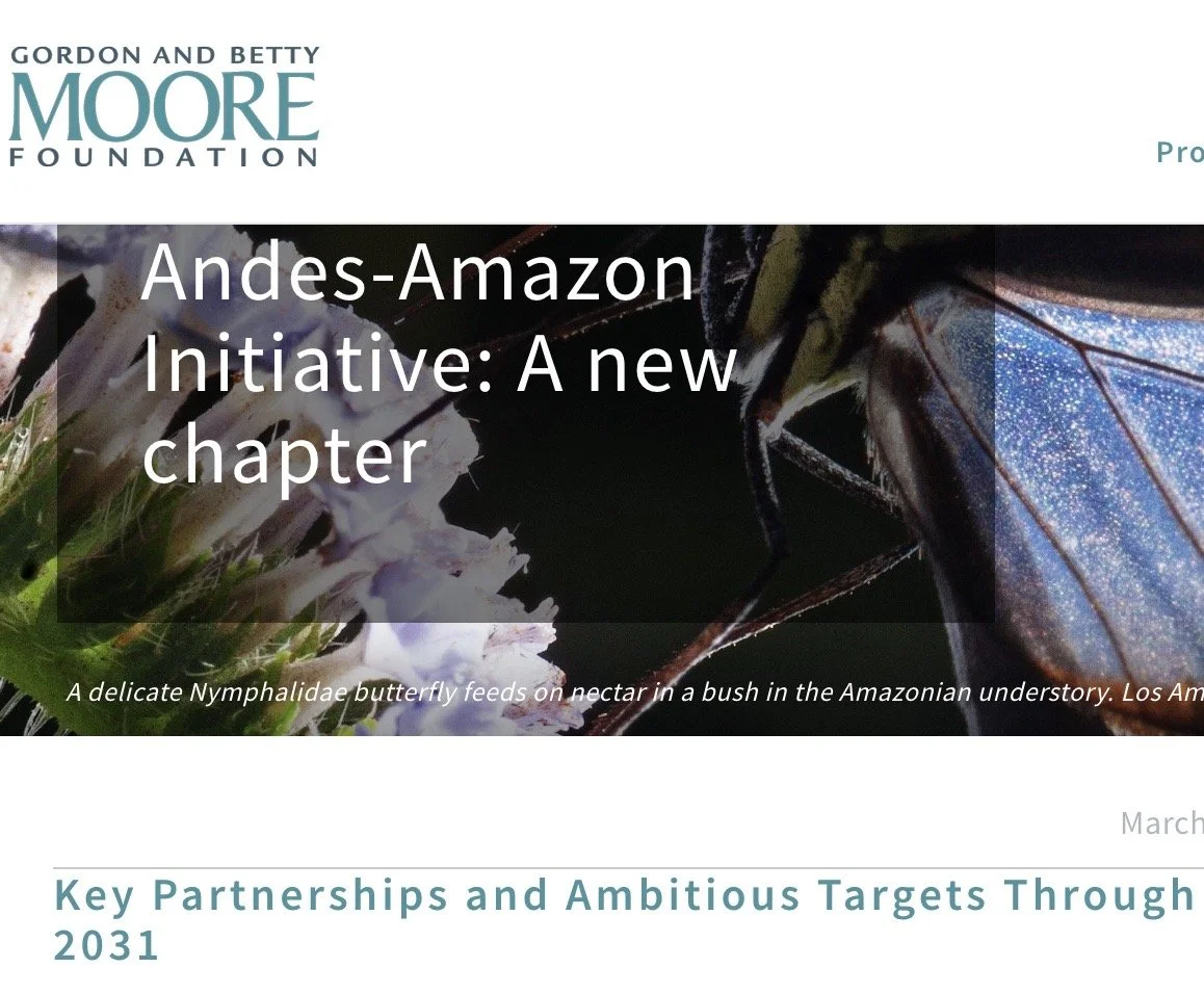 CATEGORY: Environmental conservation. Audience: external -- grantees, potential grantees, peer organizations and philanthropies.