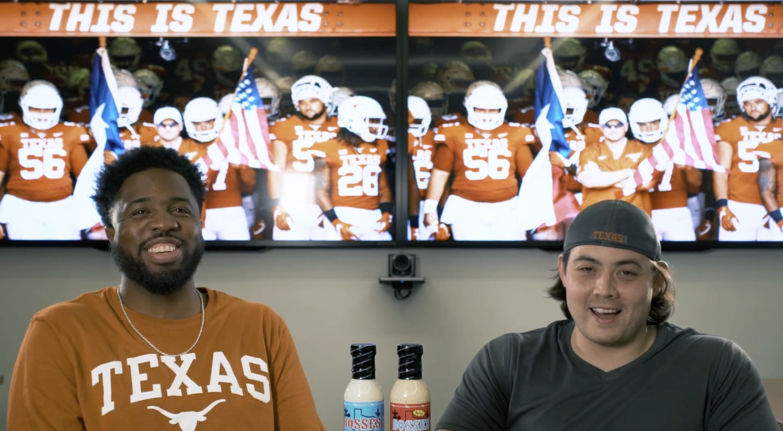 Fanatic Perspective hosts breaking down Texas Longhorns football topics during a college sports media segment