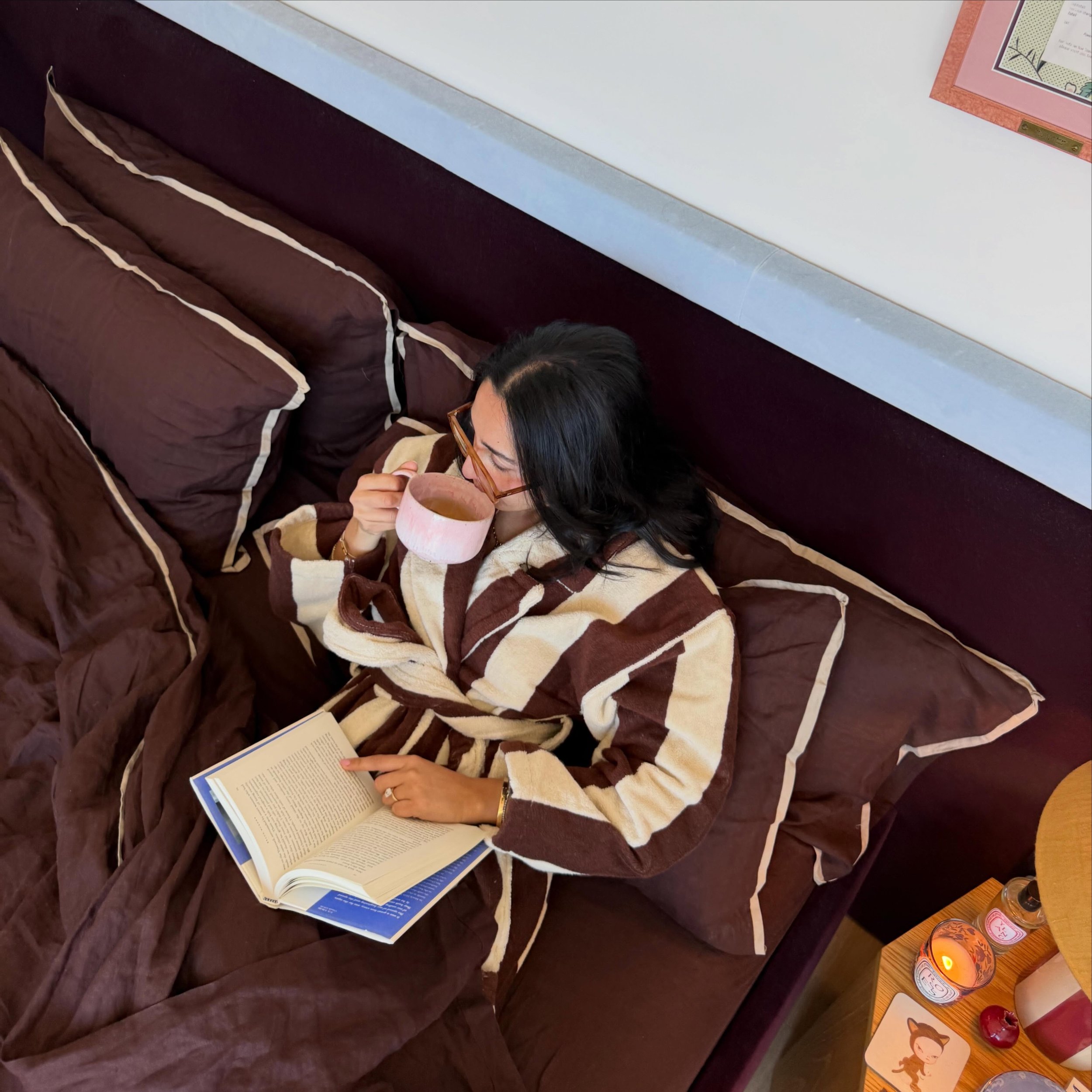 tiramisu in bed 🤎 an ode to robe time @hommey