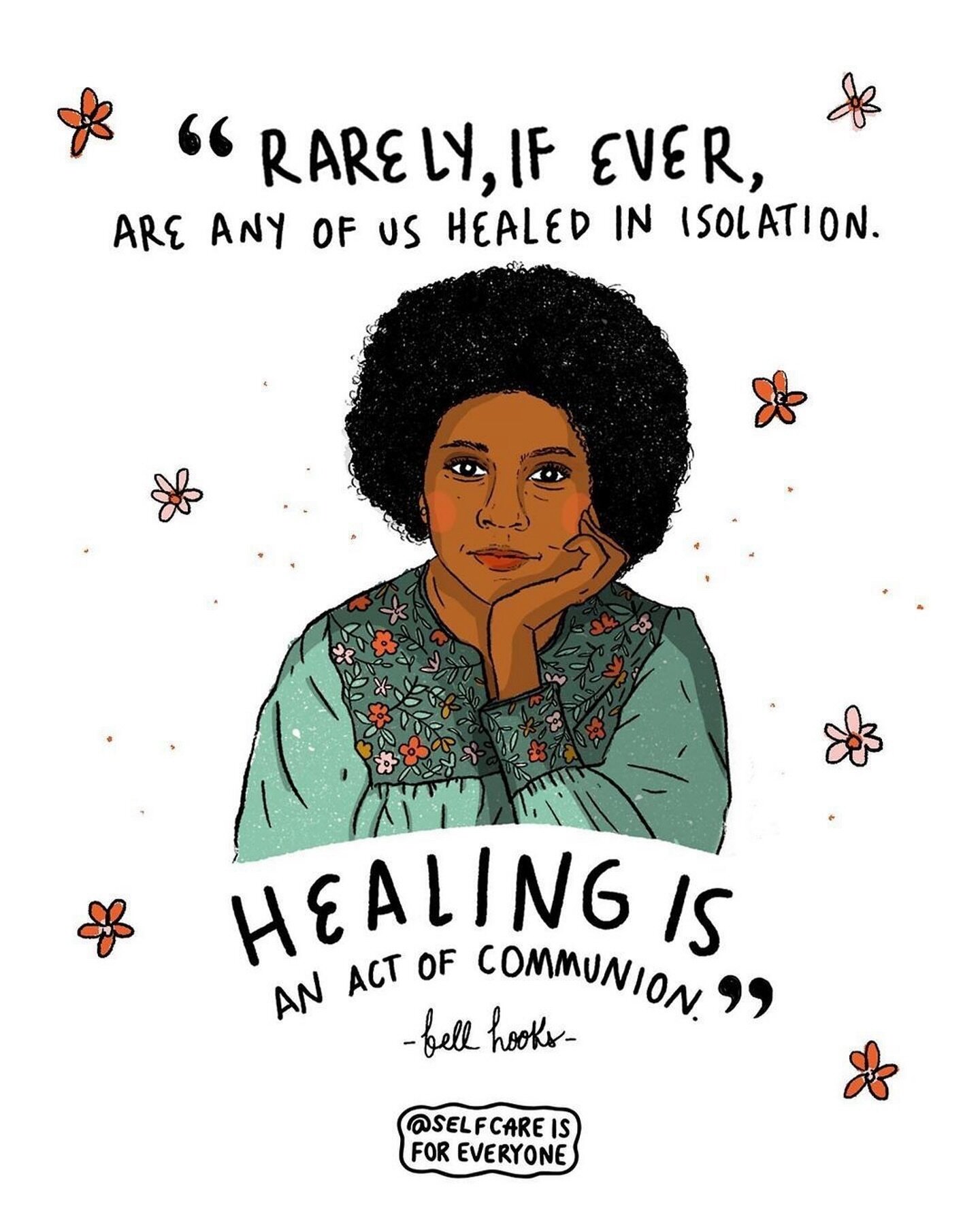 Beautifully said, and we couldn&rsquo;t agree more. 💙

#Repost @selfcareisforeveryone
・・・
We love this beautiful quote from the incredible and deeply missed bell hooks 🖤🙏

bell hooks was a lovely human, a scholar, author, and activist who wrote ov