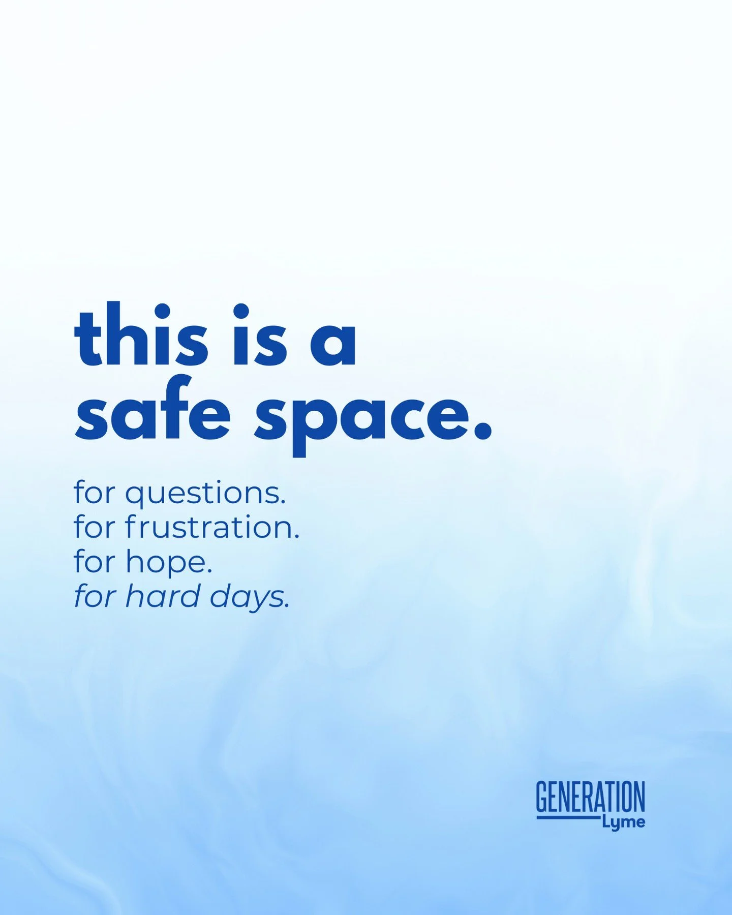Not every space understands what it&rsquo;s like to live with Lyme. This one does.

Whether you&rsquo;re full of questions, sitting in frustration, holding onto hope, or just trying to get through a hard day &mdash; you belong here. No explaining. No