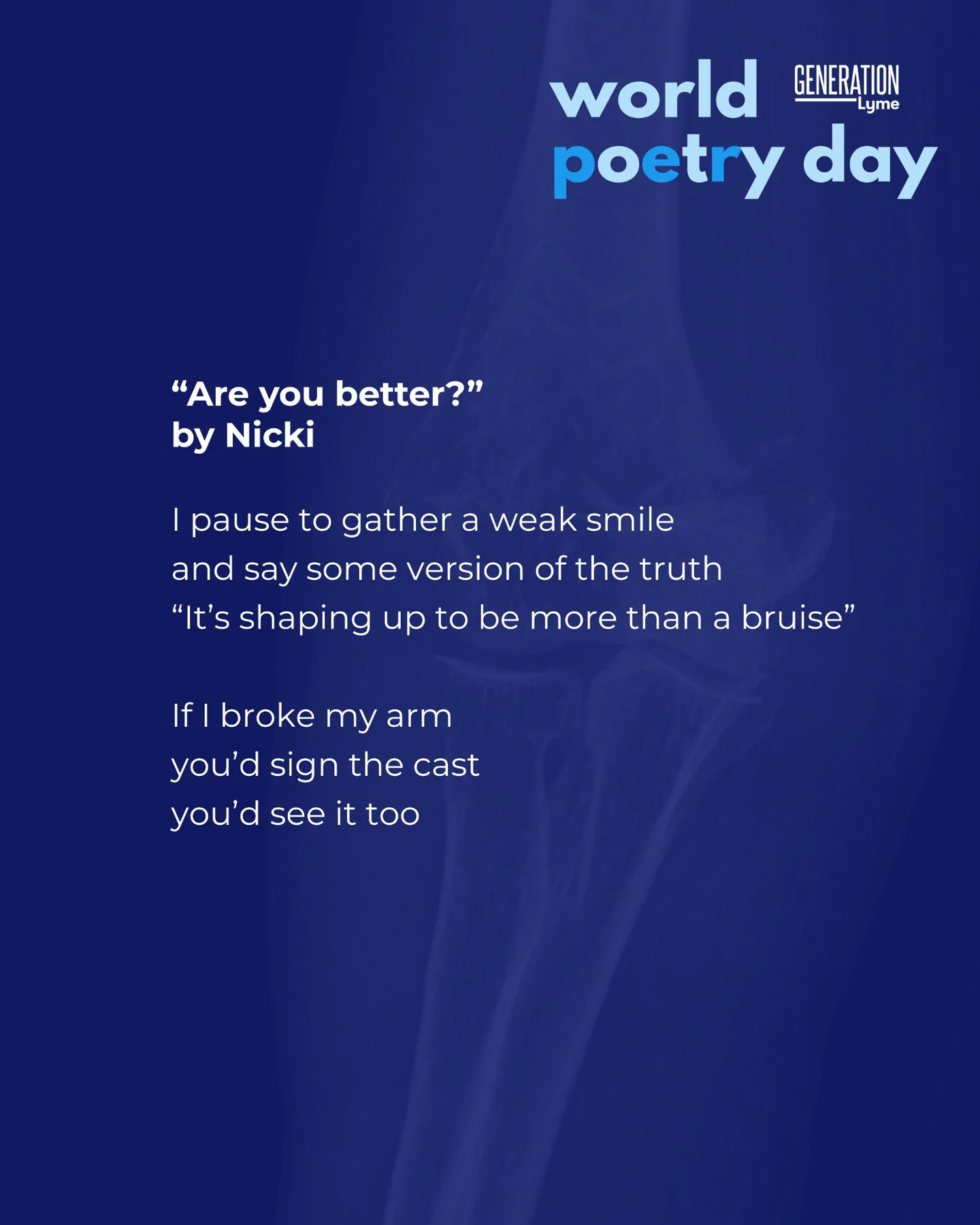Today's poems are by Nicki.

She shared a few with us, so make sure to scroll over to see the next poem. Big thank you to everyone who submitted poems. We still have more to go! 

Show some love to the poet in the comments and share this post to your