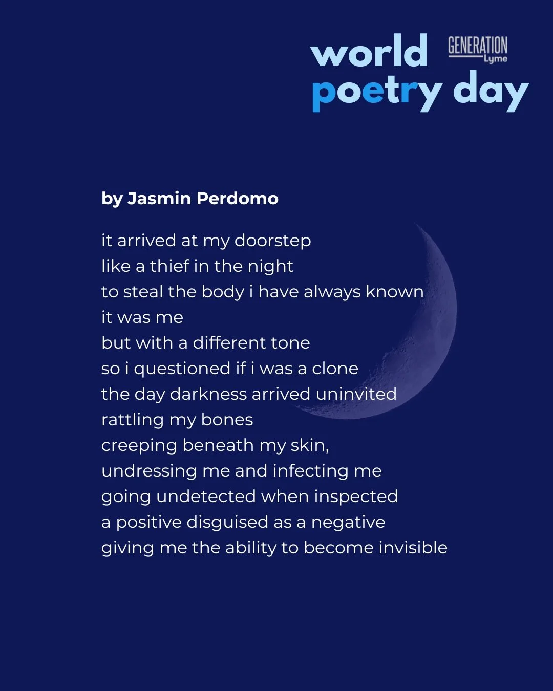 Getting close to wrapping up our poetry submissions for World Poetry Day (week). 

Today's poem is by Jasmin Perdomo @jasminthepoeta 

Leave a comment below to support our brave poets!