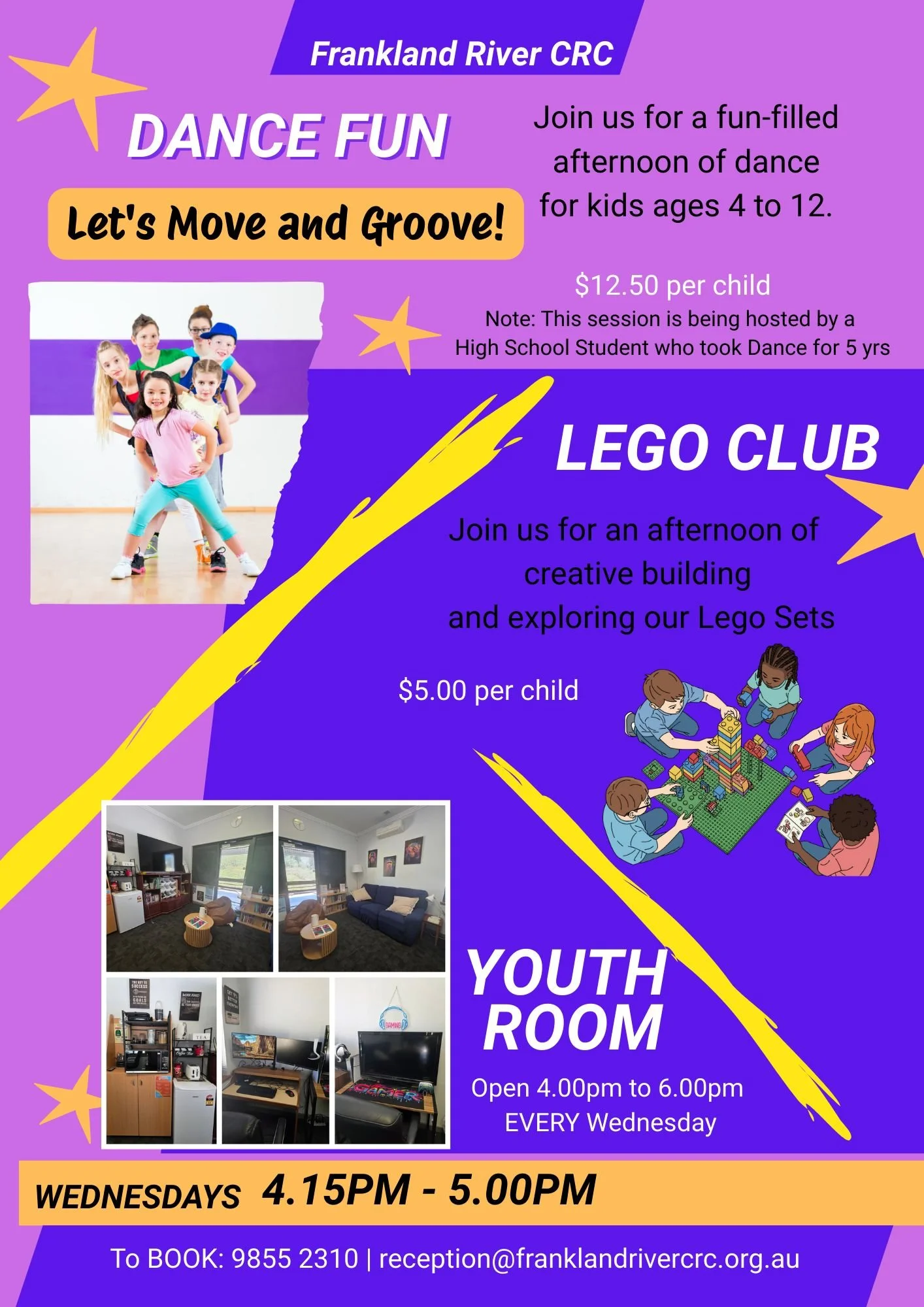 Dance Fun Lego Club Youth Room 