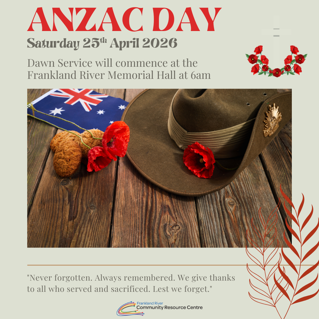Anzac Day Dawn Service Frankland River Memorial Hall