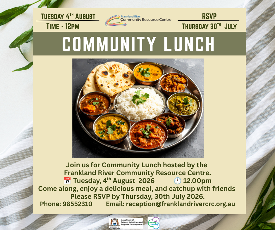 Community Lunch @Frankland River CRC 