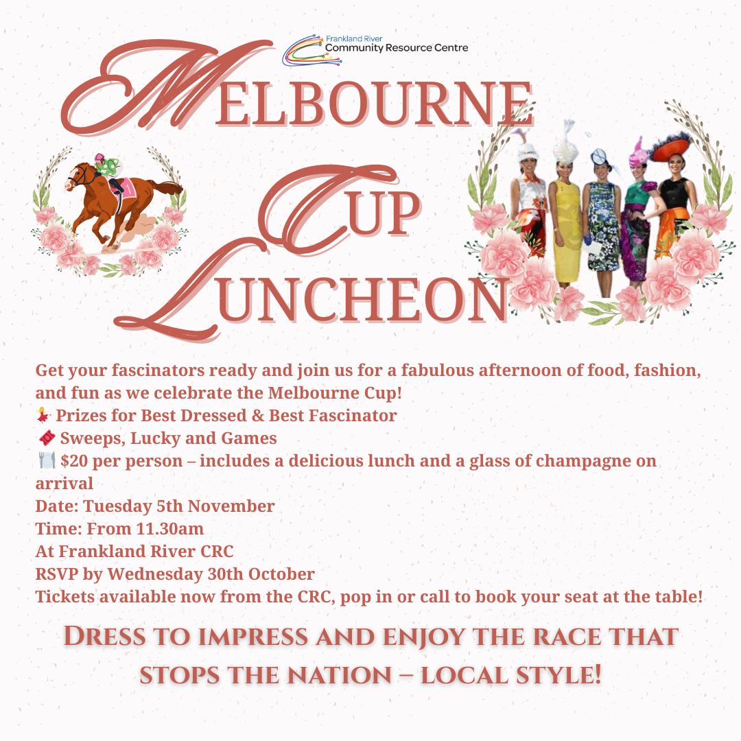 Melbourne Cup Luncheon @Frankland River CRC