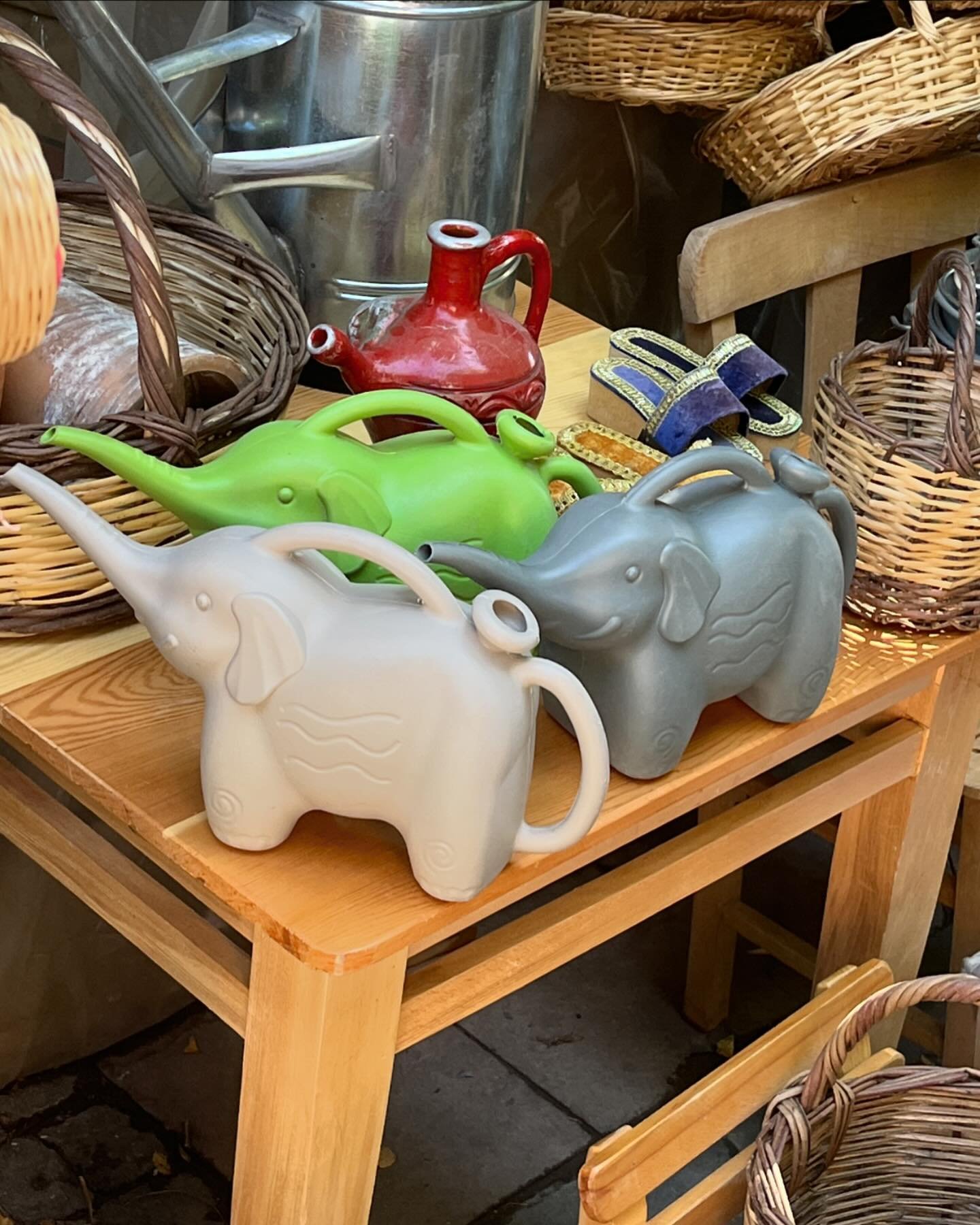 A handmade elephant mould from an Anatolian factory, now closed down, but lives on in these joyful watering cans. 5 colours, 1 of each. DM to make one yours x