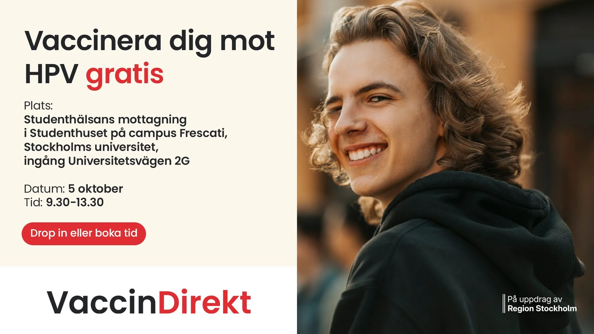 Vaccinera dig gratis mot HPV på SU