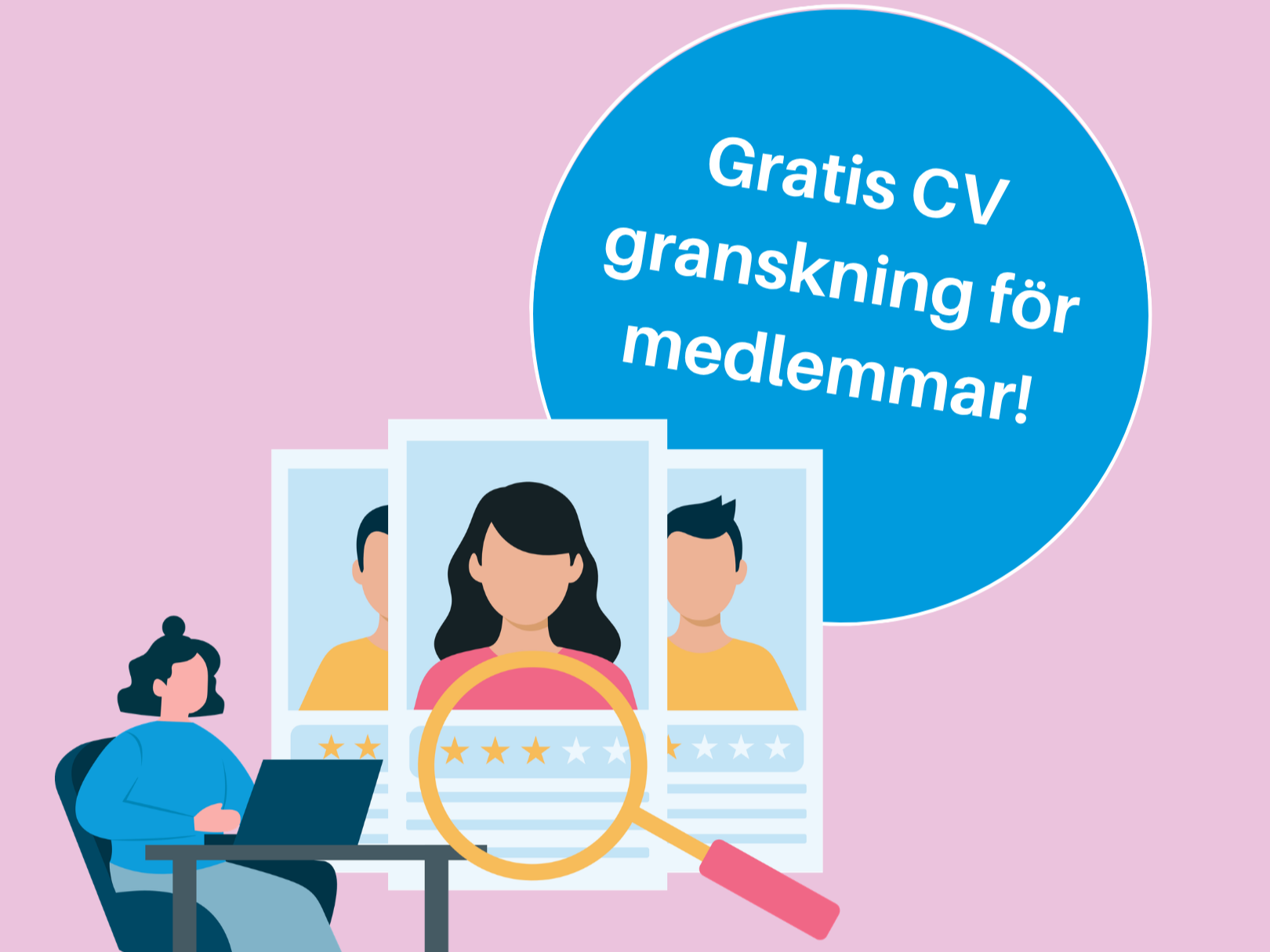 NY MEDLEMSFÖRMÅN – gratis CV granskning