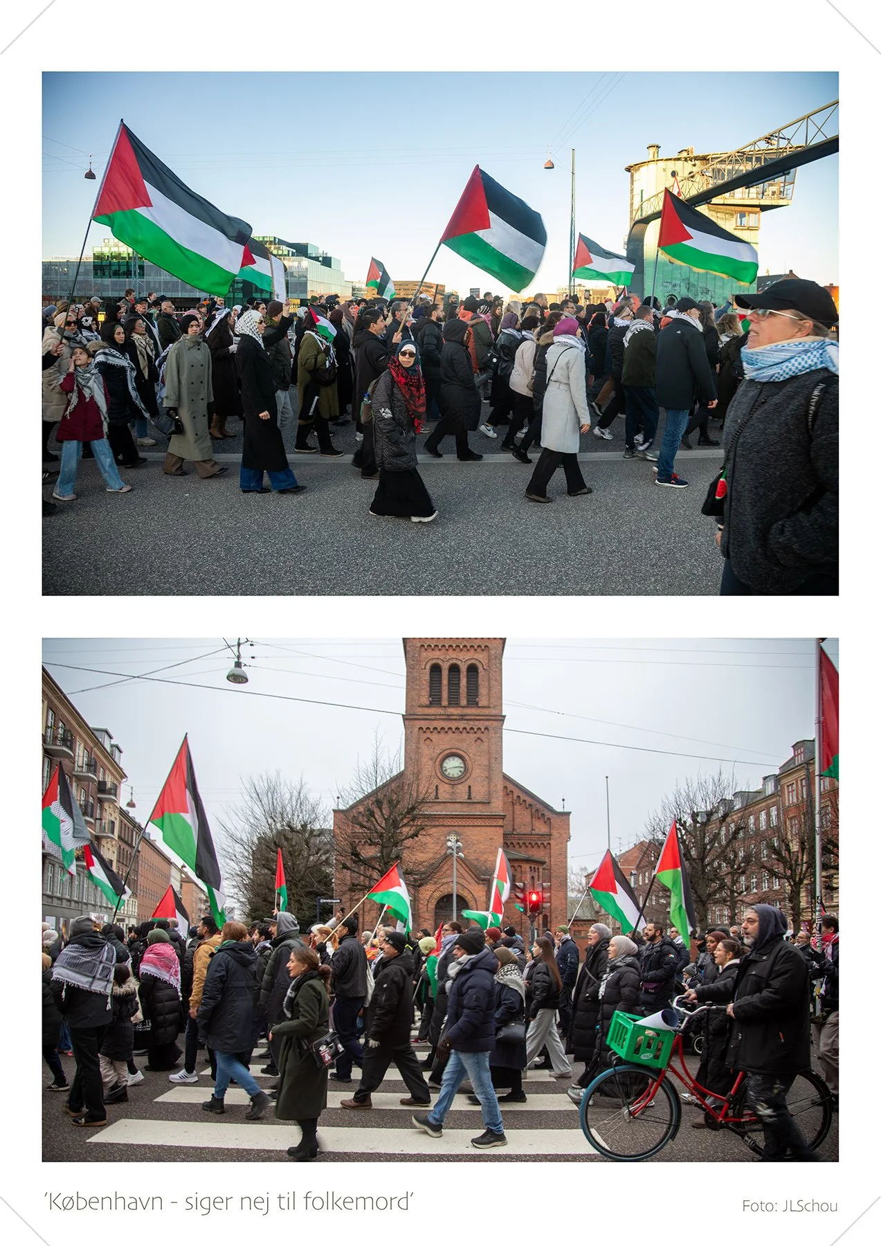 "Copenhagen say - Stop the genocide"