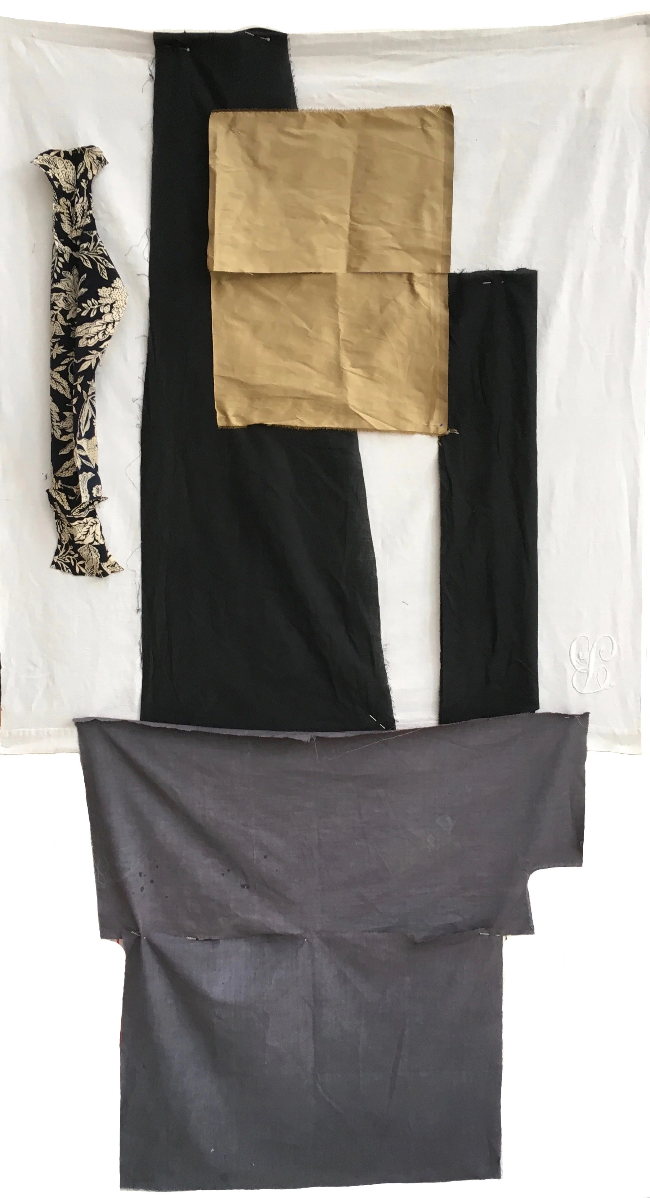 BLANCO - 178 x 98 cm - various fabrics - 2019